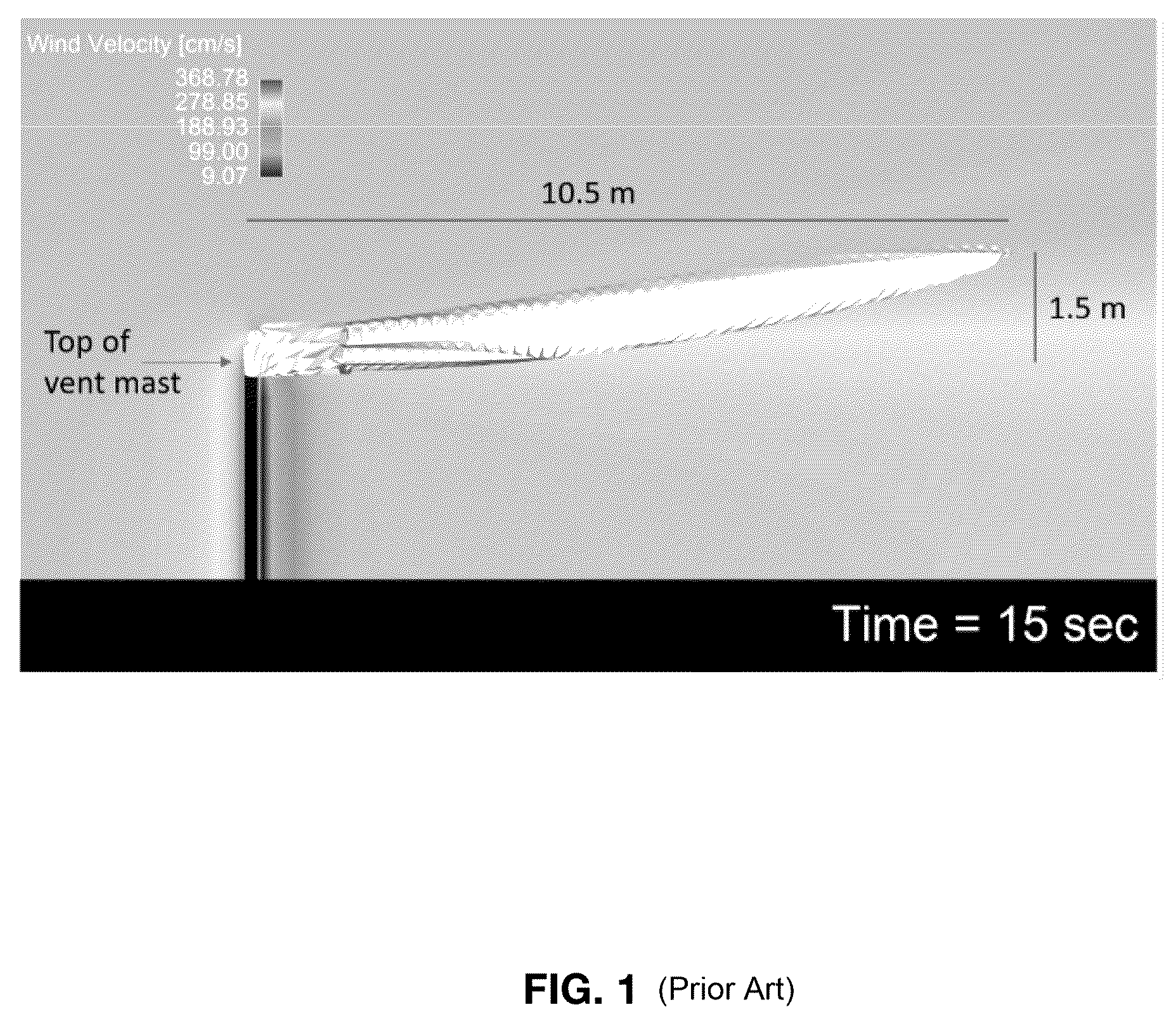 Patent US12297960 Figure 1 – Flow assist vent mast
