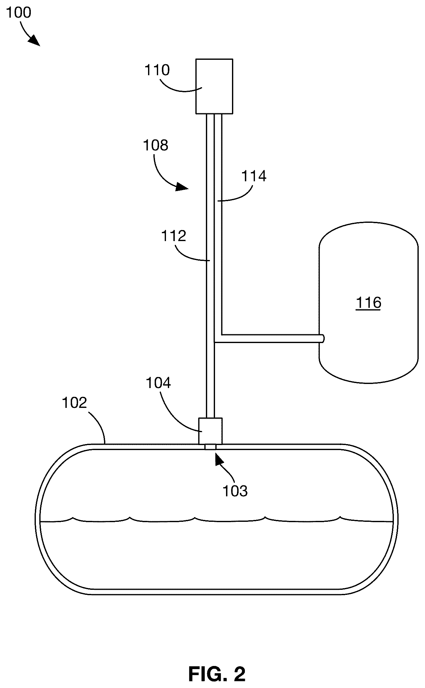 Patent US12297960 Figure 2 – Flow assist vent mast