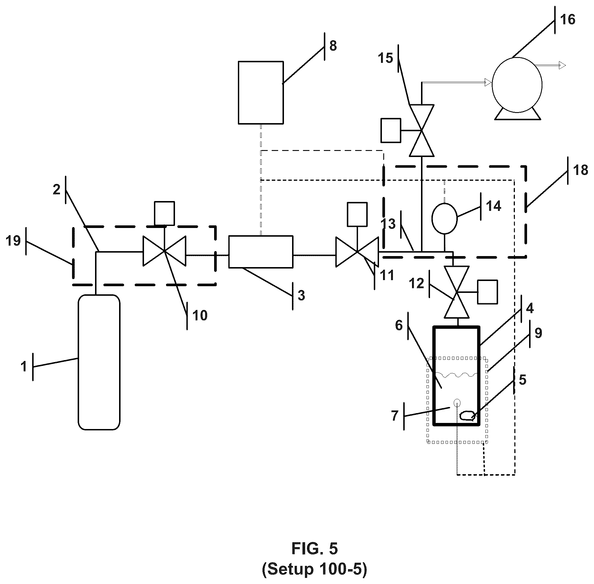 Patent US12297964 Figure 5 – Liquefied gas solution container apparatus and method for dispensing