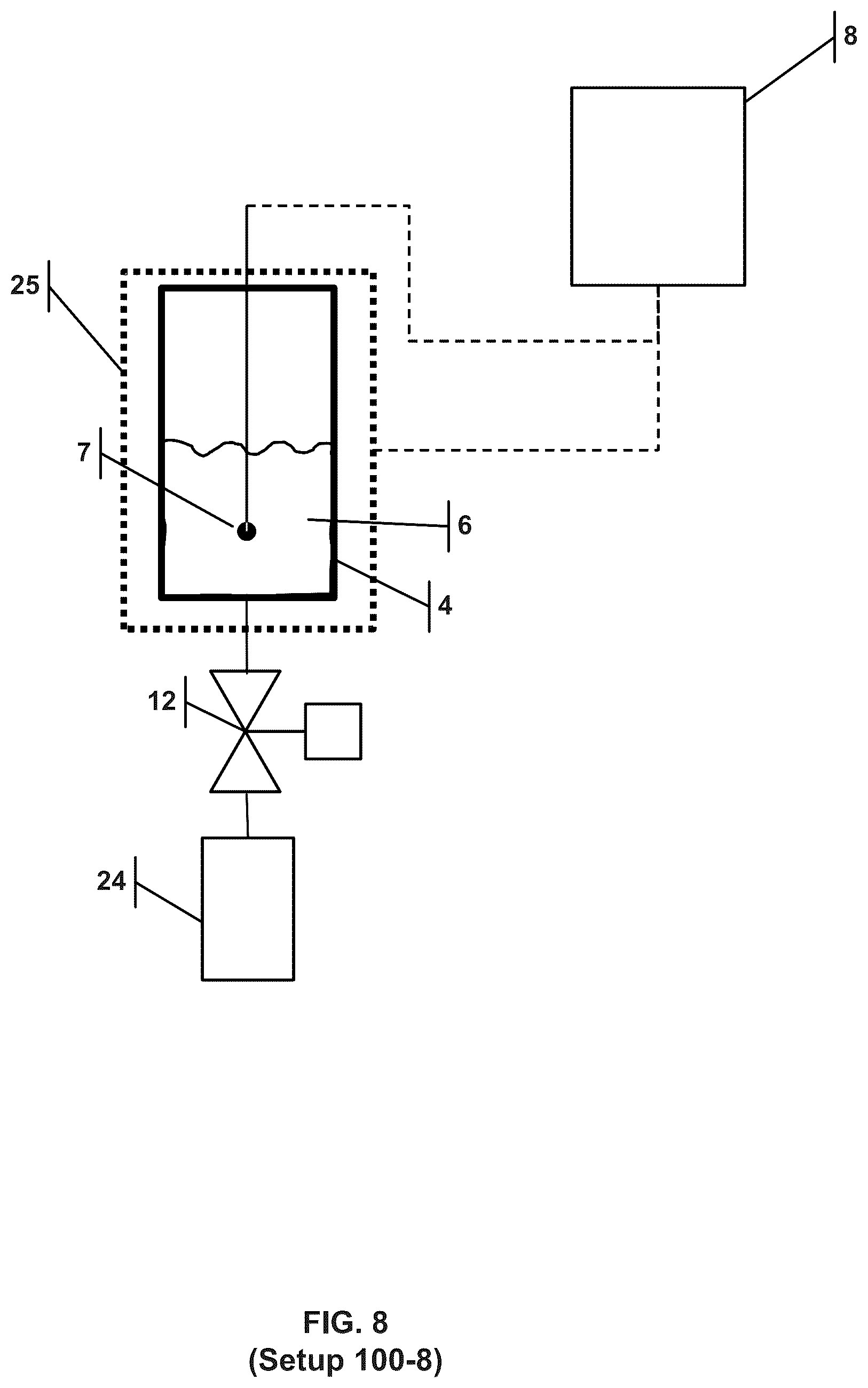 Patent US12297964 Figure 8 – Liquefied gas solution container apparatus and method for dispensing