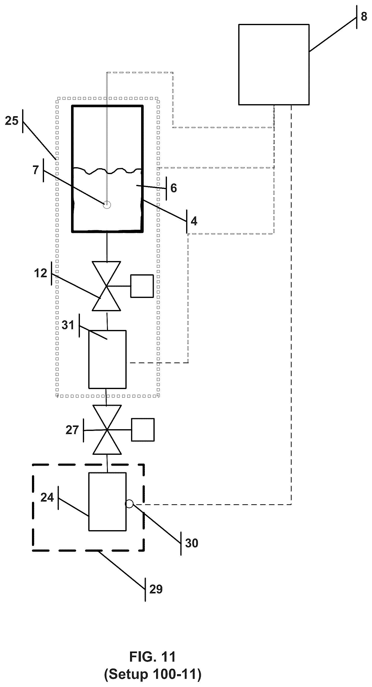 Patent US12297964 Figure 11 – Liquefied gas solution container apparatus and method for dispensing