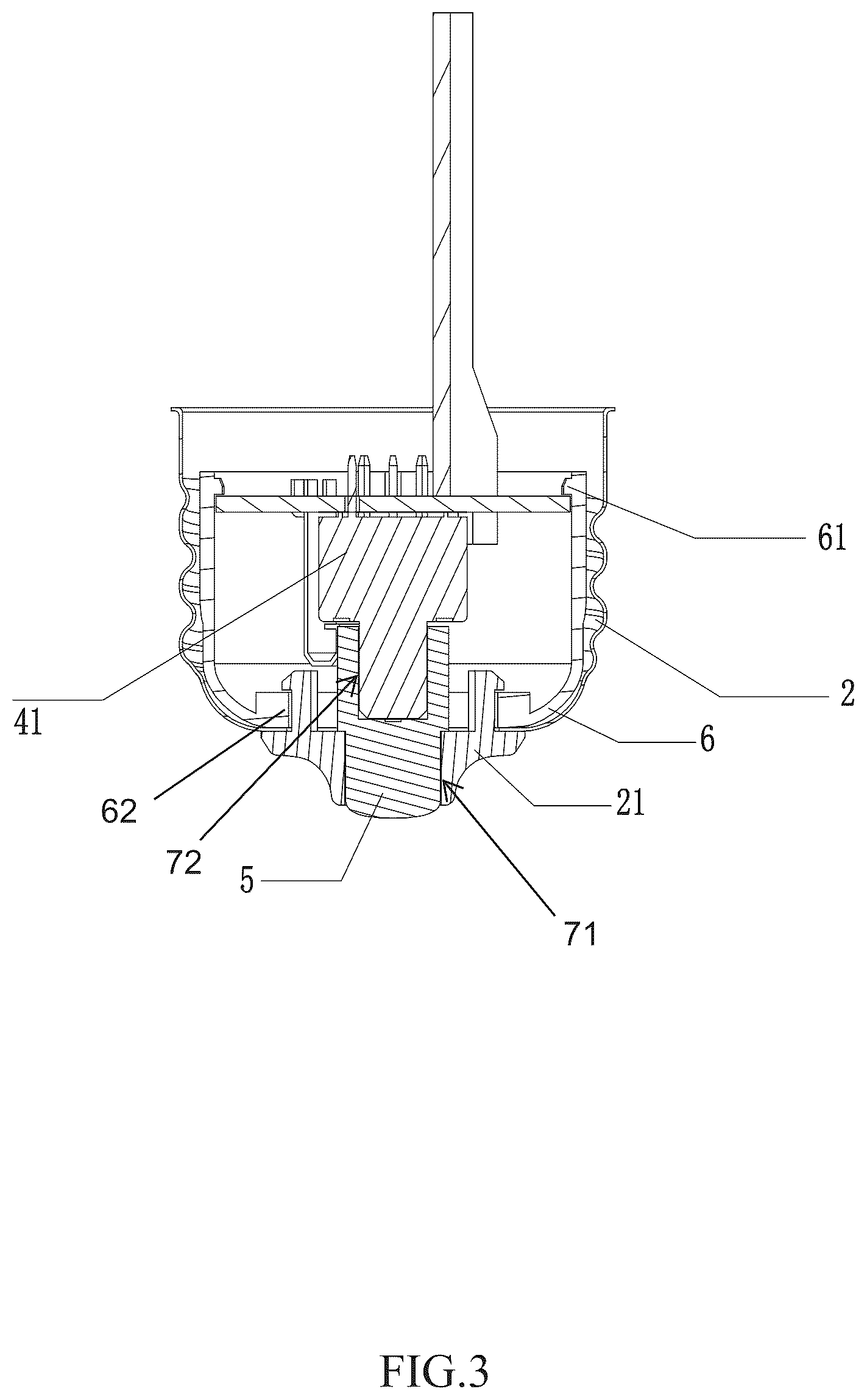 Patent US12297967 Figure 3 – LED lamp with rotatable lamp holder for adjusting color temperature