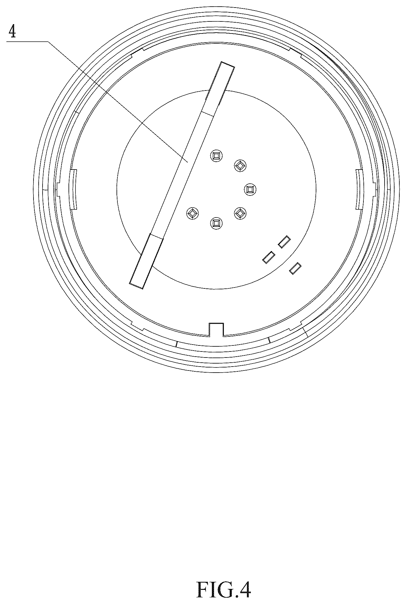 Patent US12297967 Figure 4 – LED lamp with rotatable lamp holder for adjusting color temperature