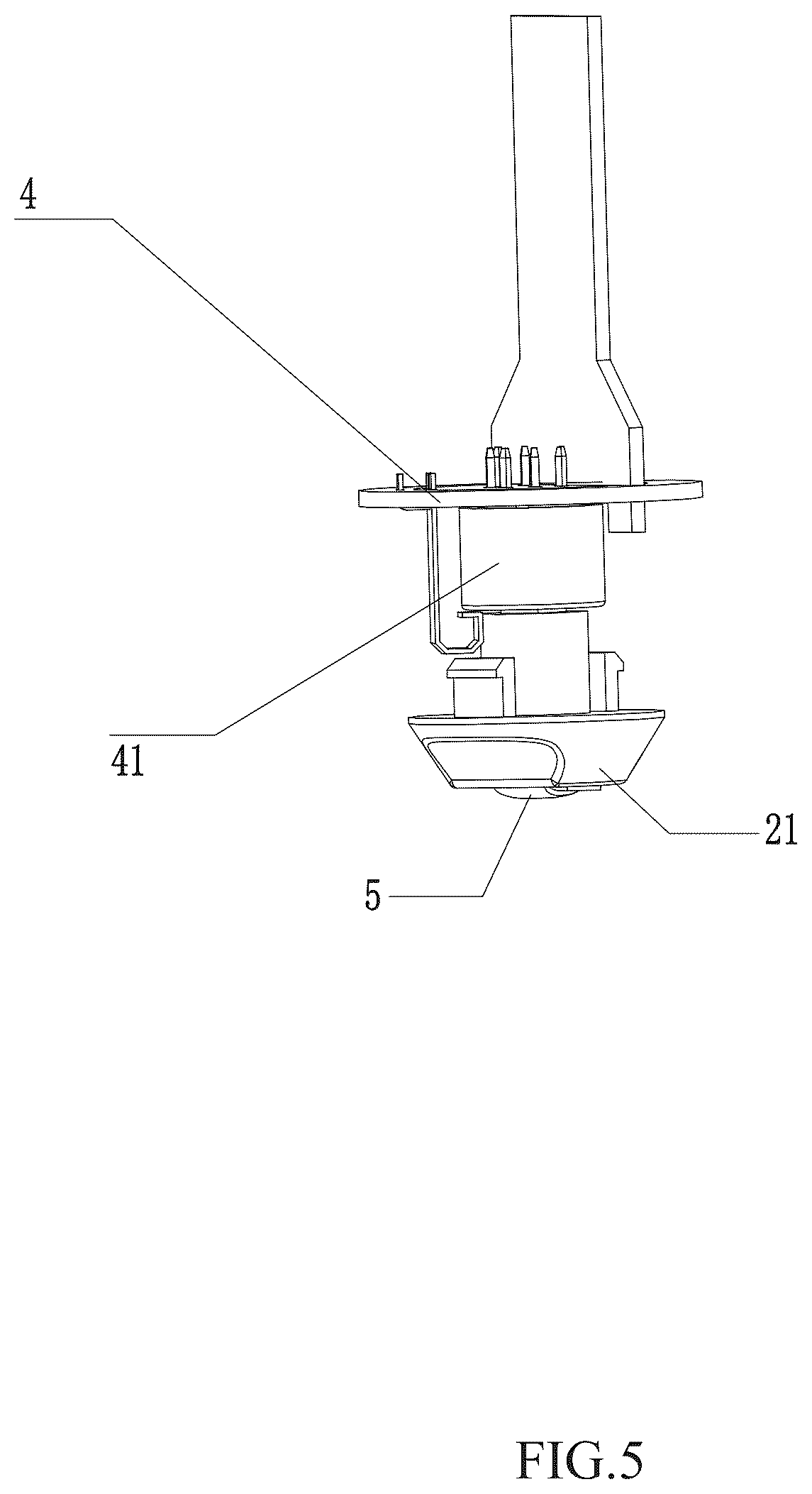 Patent US12297967 Figure 5 – LED lamp with rotatable lamp holder for adjusting color temperature