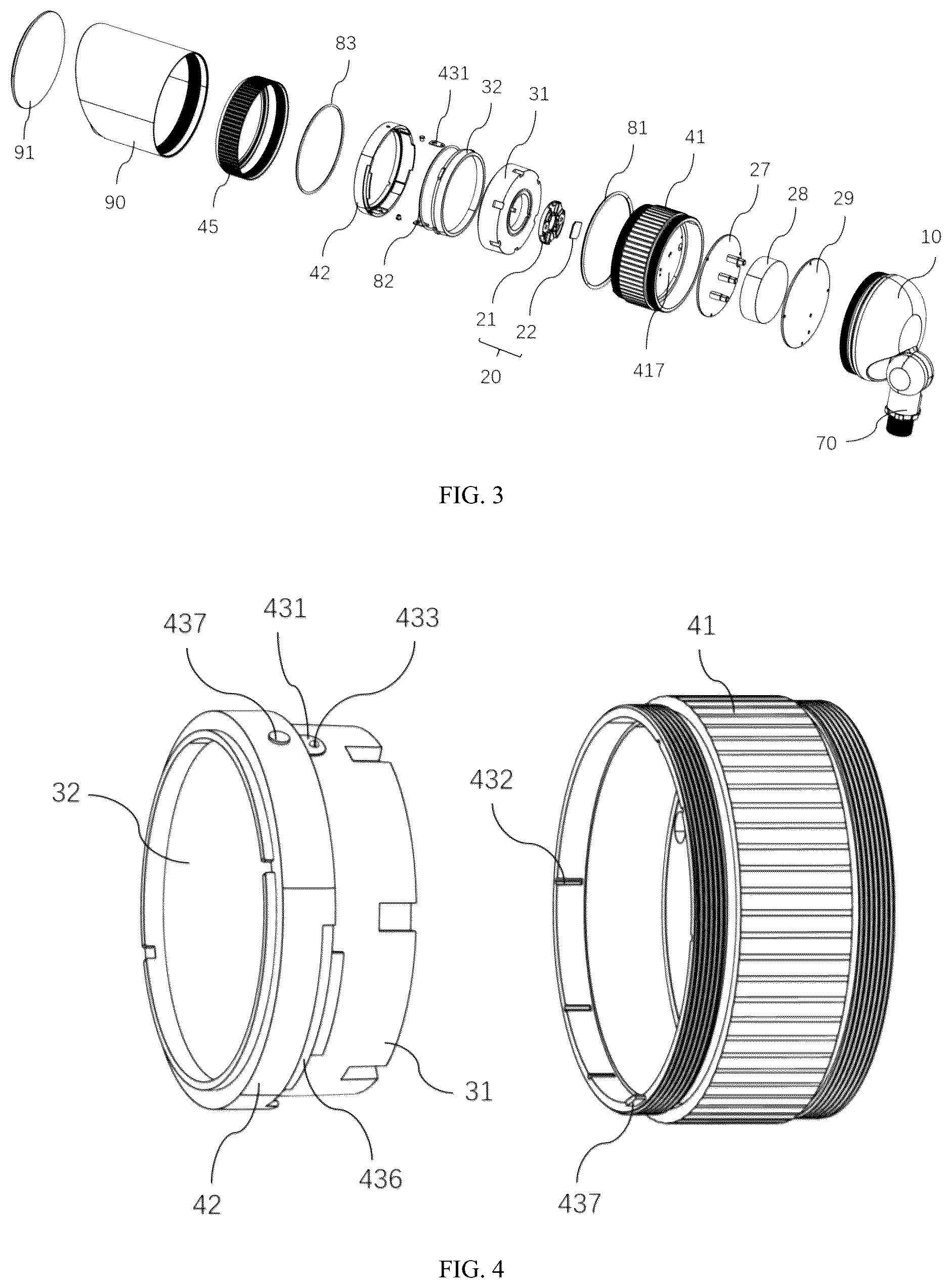 Patent US12297978 Figure 3 – Multi-angle adjustable spot-flood light