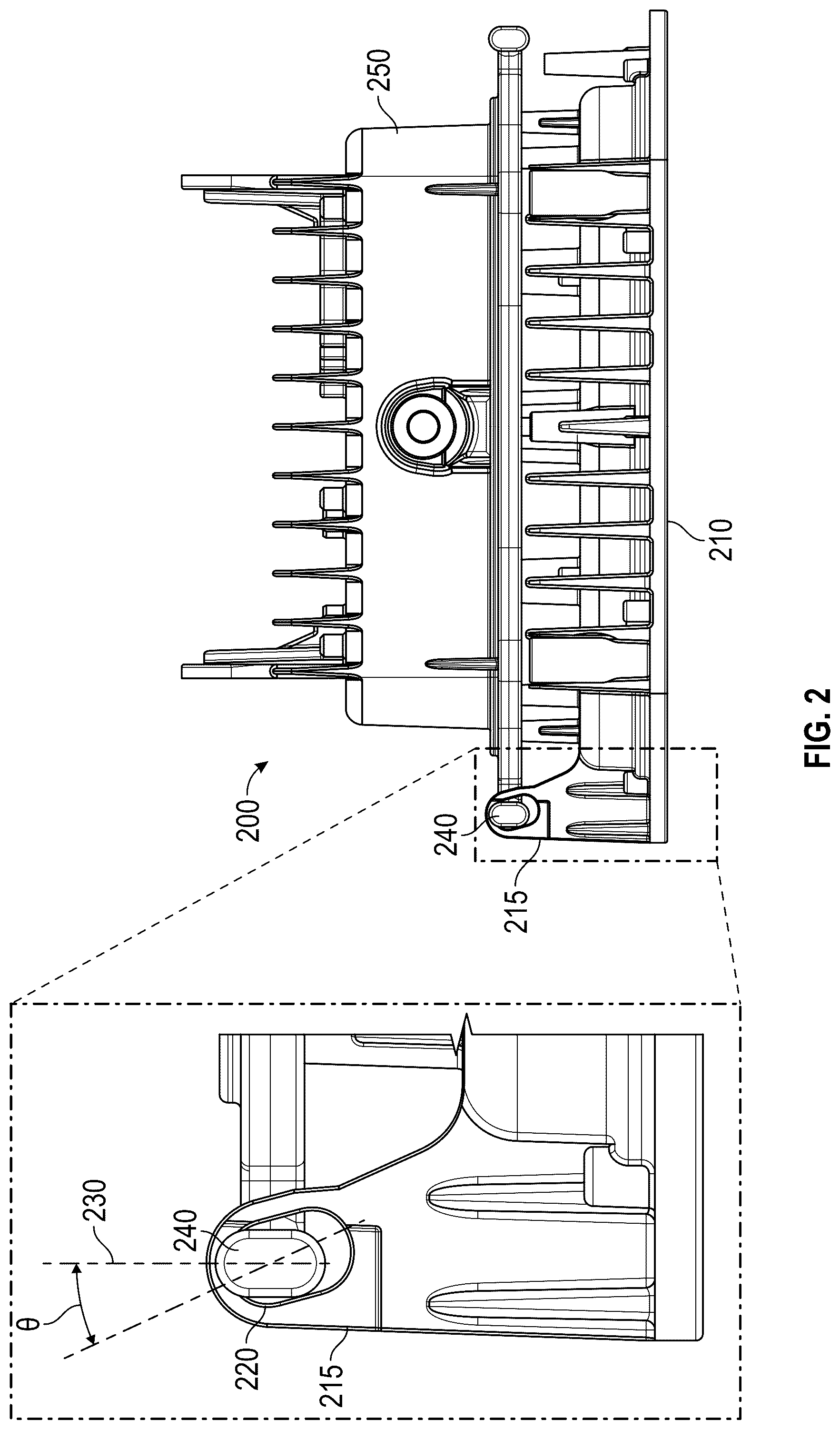 Patent US12297979 Figure 3 – Replaceable and reversible light engine with positive locking and safety stopper