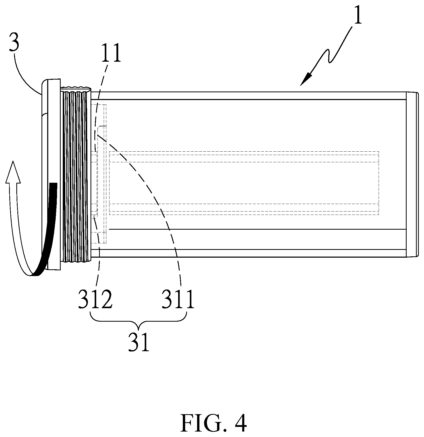 Patent US12297982 Figure 4 – Illuminator accessory exchange structure