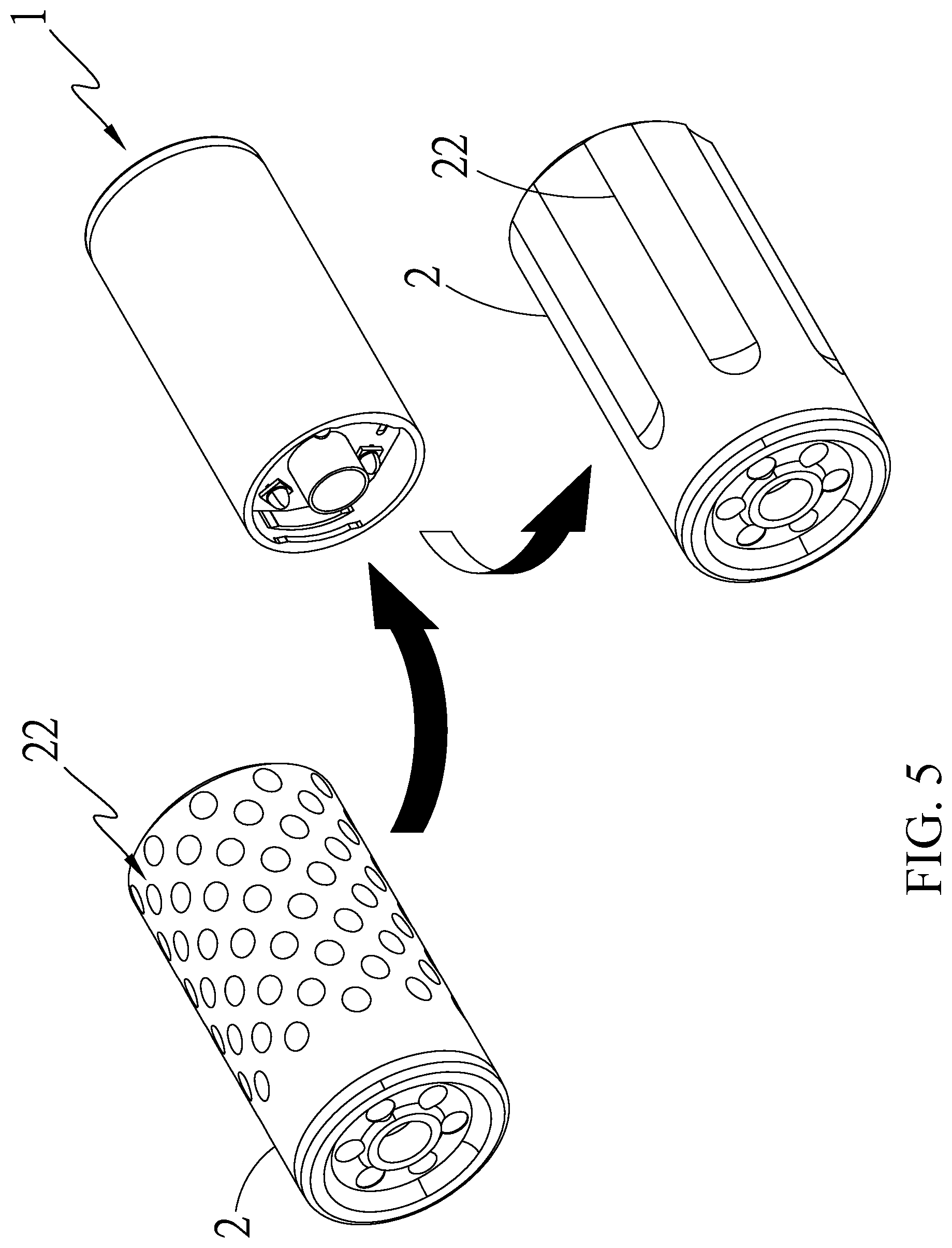 Patent US12297982 Figure 5 – Illuminator accessory exchange structure