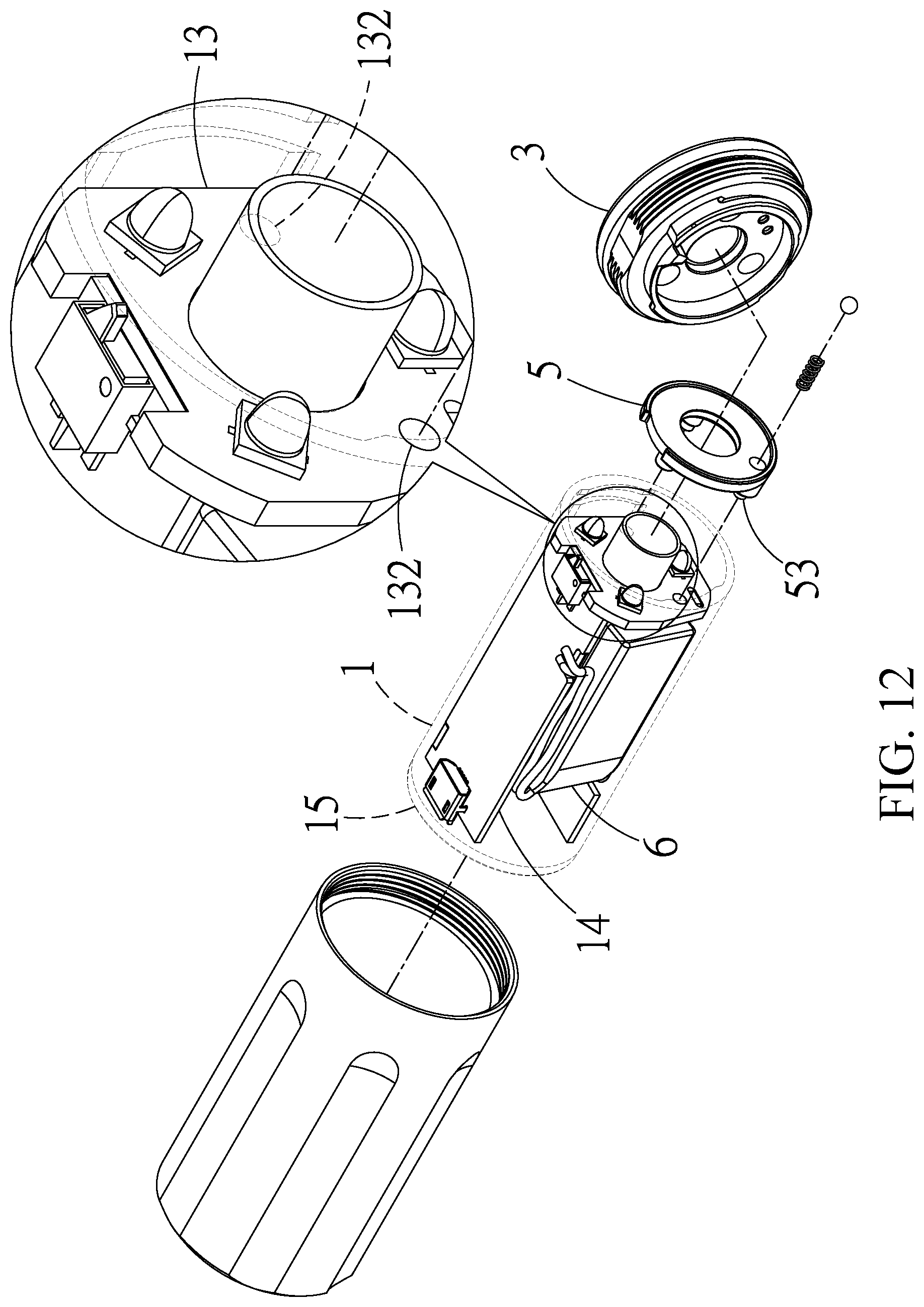 Patent US12297982 Figure 12 – Illuminator accessory exchange structure