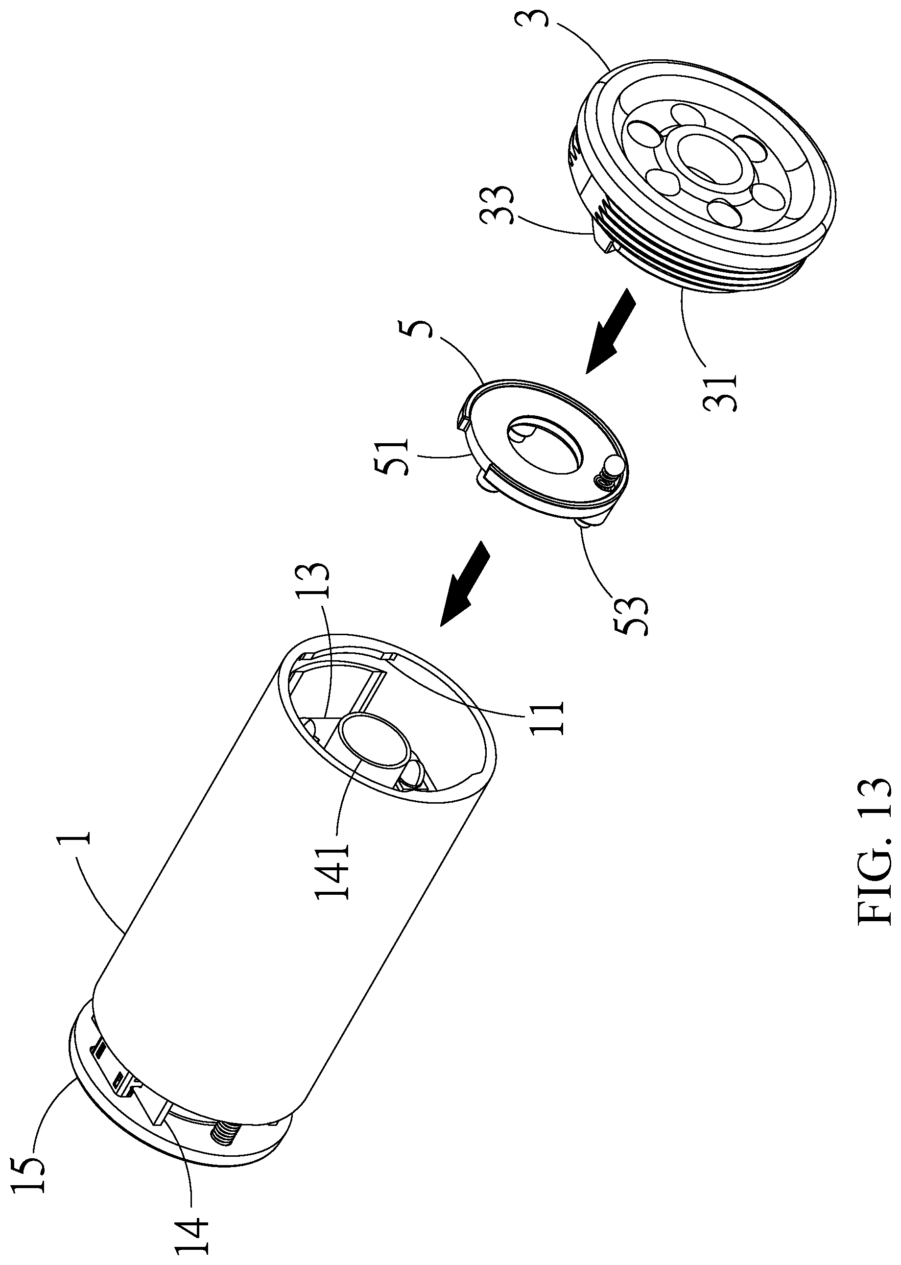 Patent US12297982 Figure 13 – Illuminator accessory exchange structure