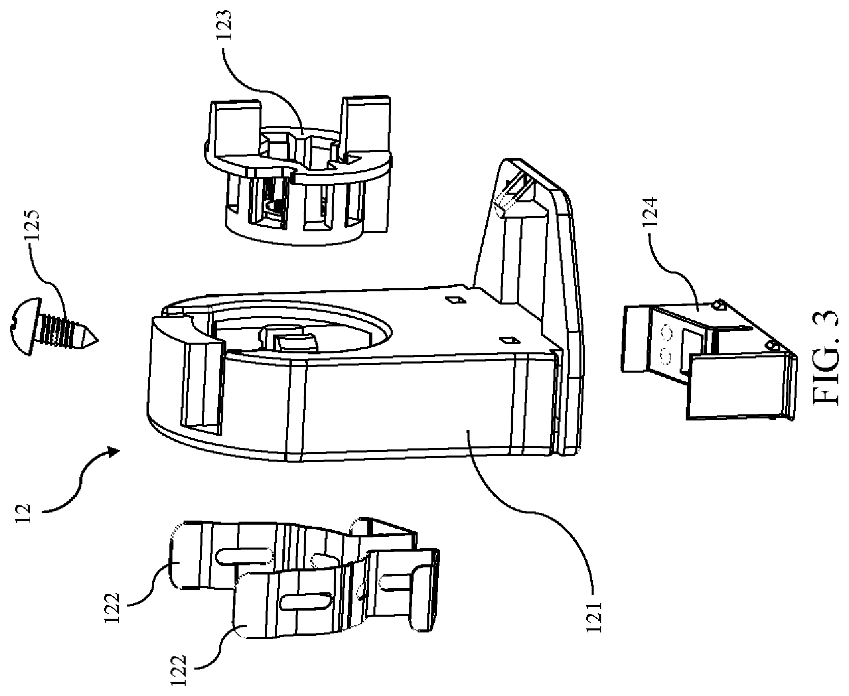 Patent US12297983 Figure 3 – Holder, light tube, lighting device having a mistake-proof structure, installation method and modifying method thereof