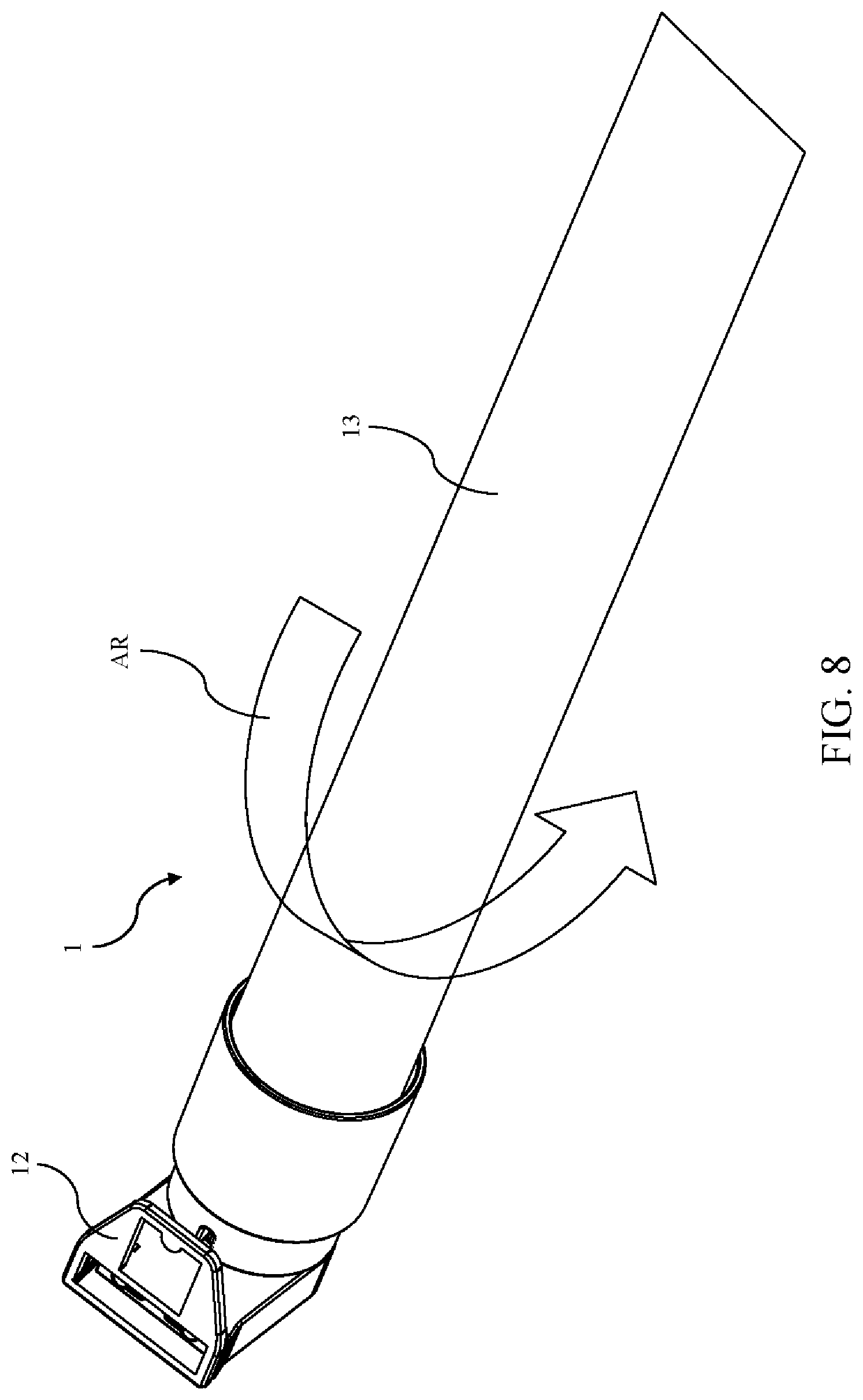 Patent US12297983 Figure 8 – Holder, light tube, lighting device having a mistake-proof structure, installation method and modifying method thereof