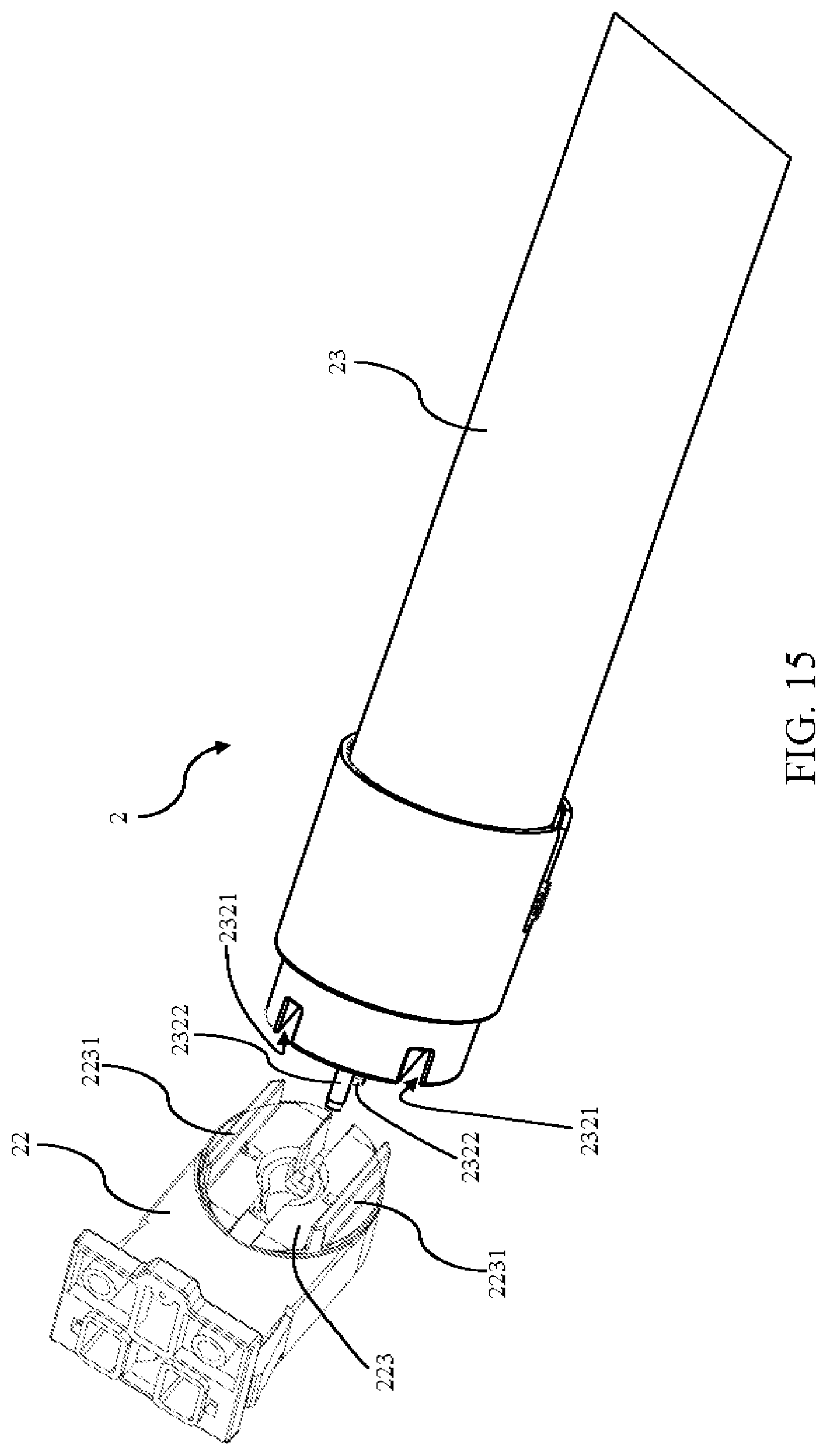 Patent US12297983 Figure 15 – Holder, light tube, lighting device having a mistake-proof structure, installation method and modifying method thereof