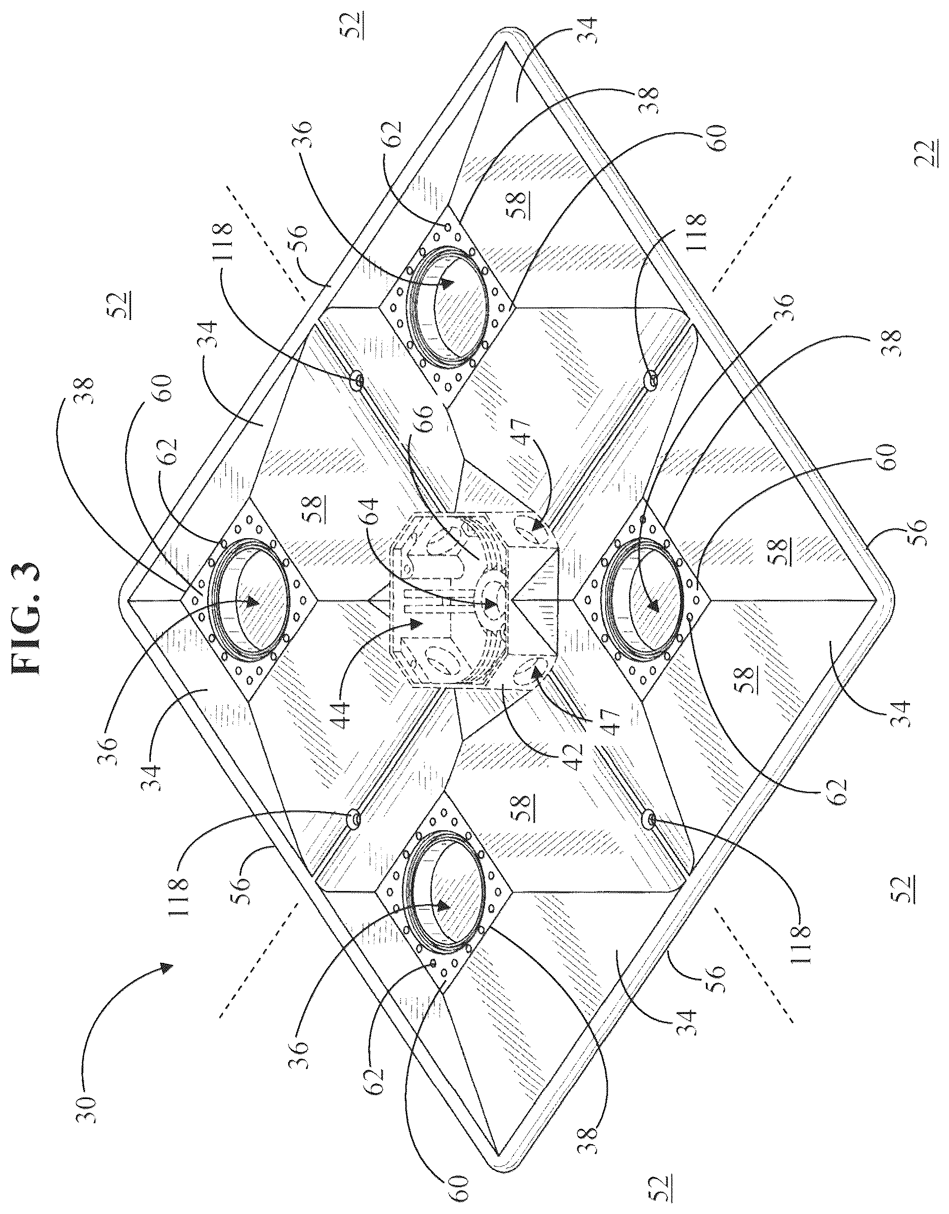 Patent US12297985 Figure 2 – Surface mounted light fixture and heat dissipating structure for same