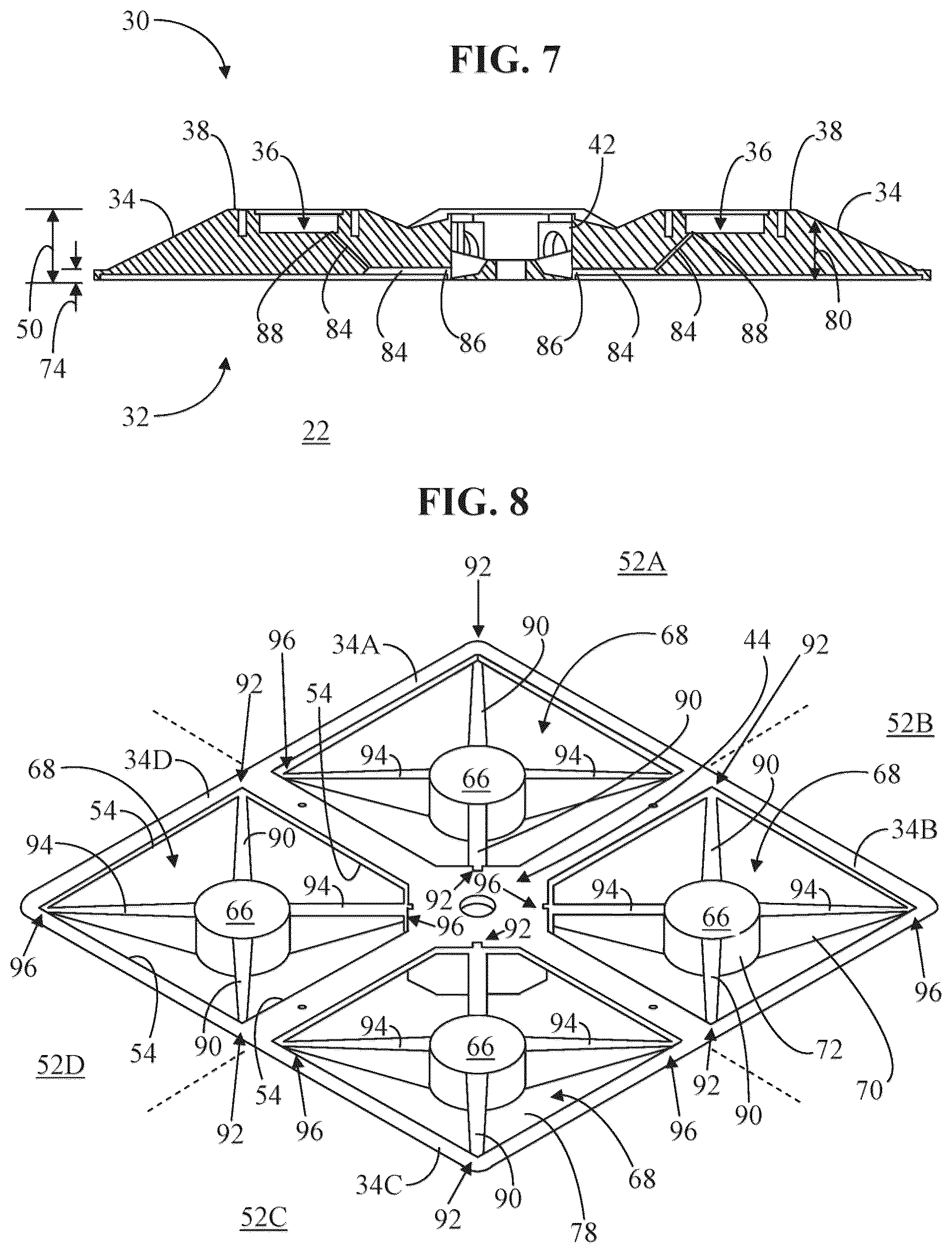 Patent US12297985 Figure 6 – Surface mounted light fixture and heat dissipating structure for same