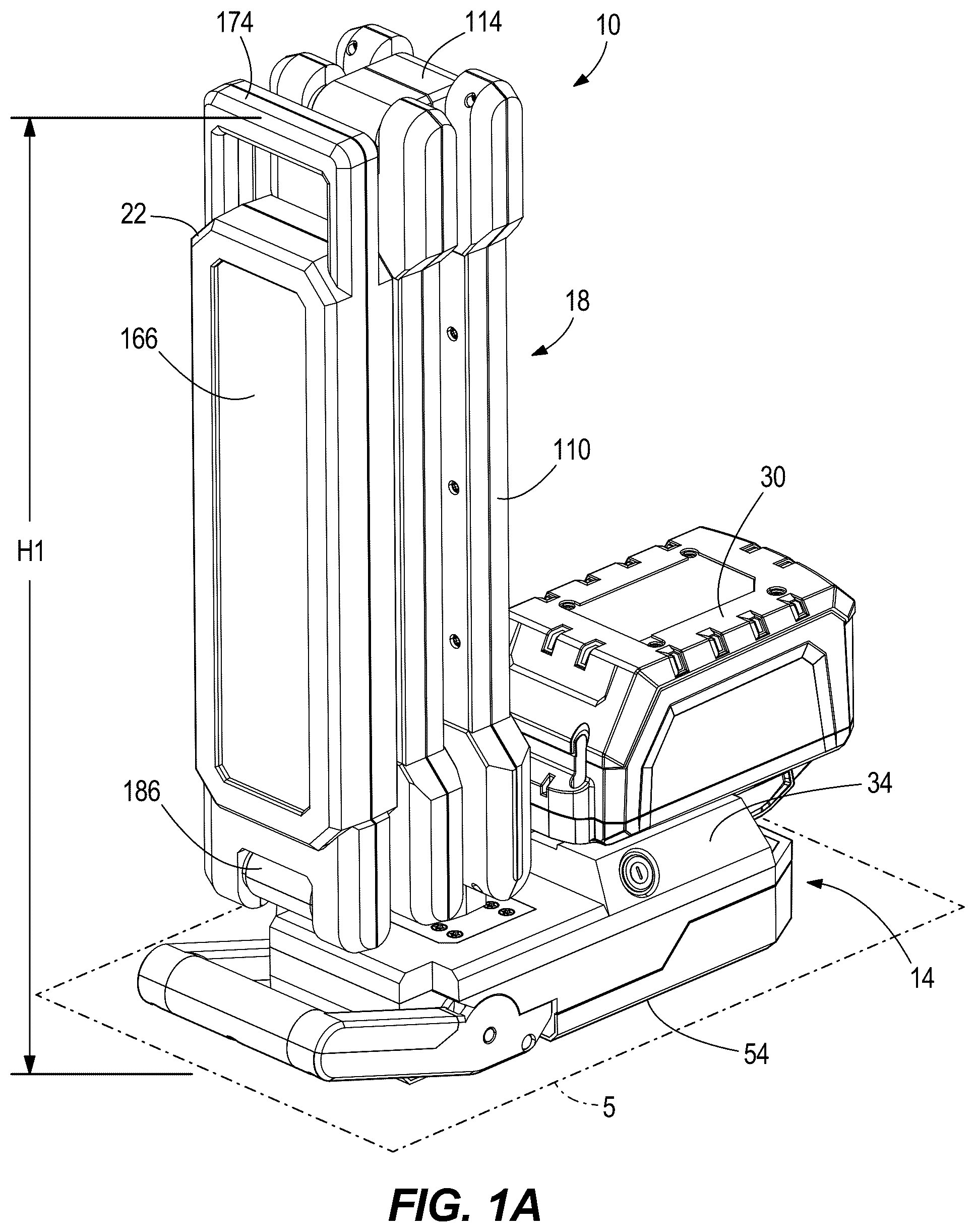Patent US12297987 Figure 1 – Work light