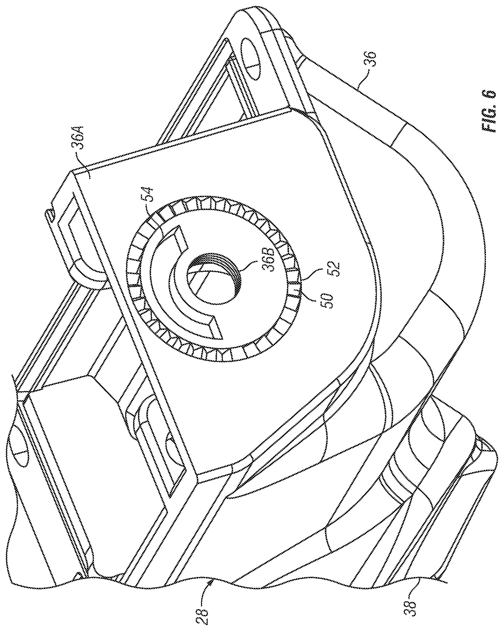 Patent US12297988 Figure 6 – Vehicle light assembly with light bar and rotatable projector