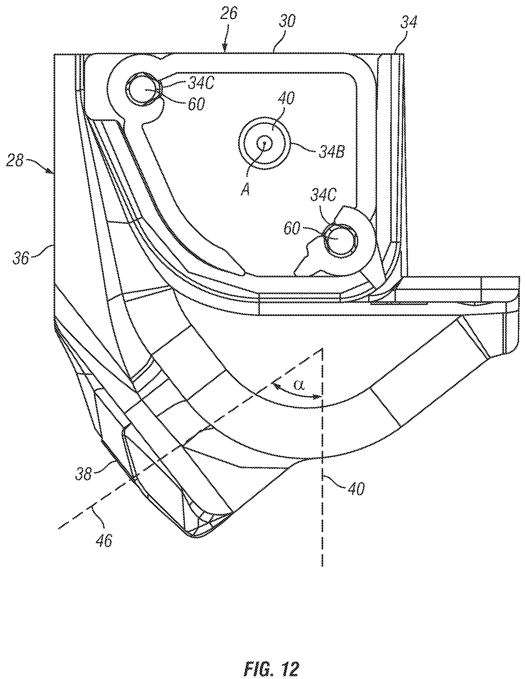 Patent US12297988 Figure 12 – Vehicle light assembly with light bar and rotatable projector