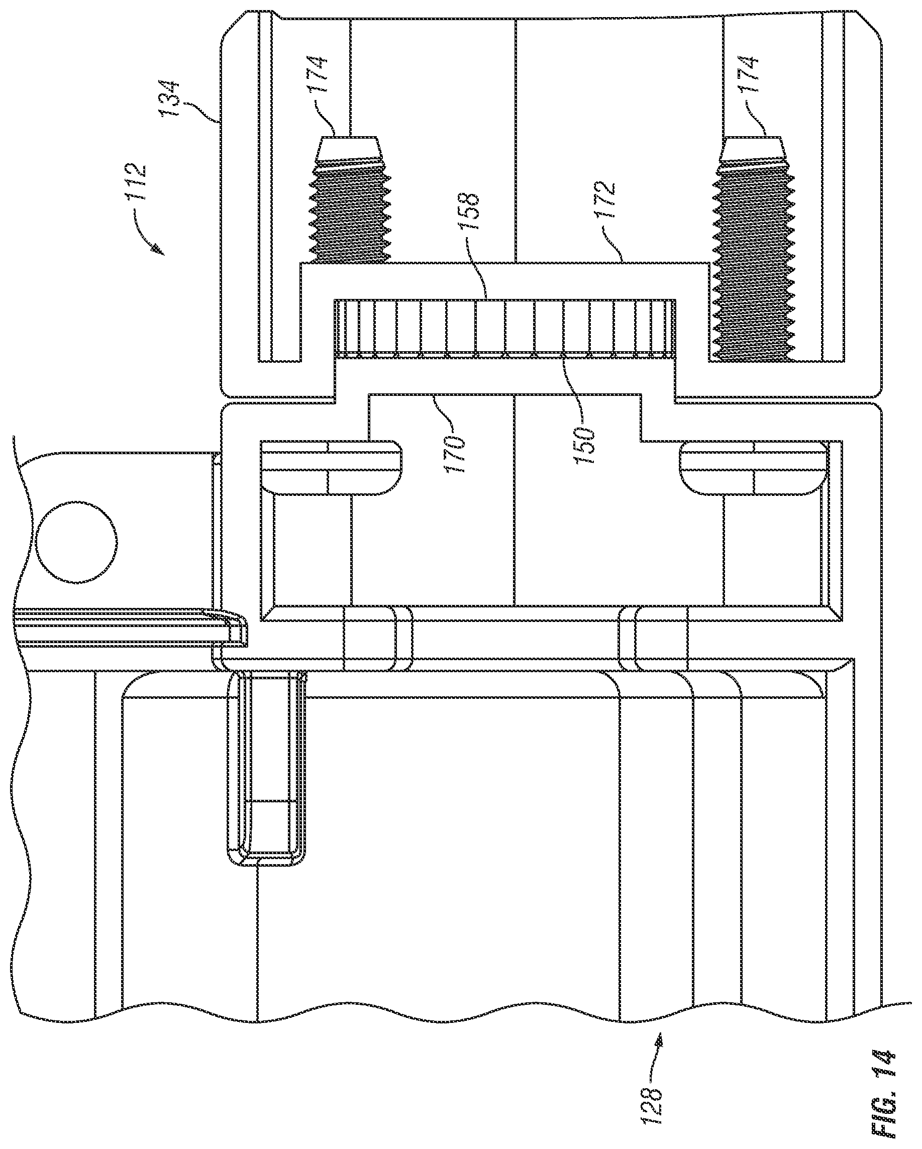 Patent US12297988 Figure 14 – Vehicle light assembly with light bar and rotatable projector