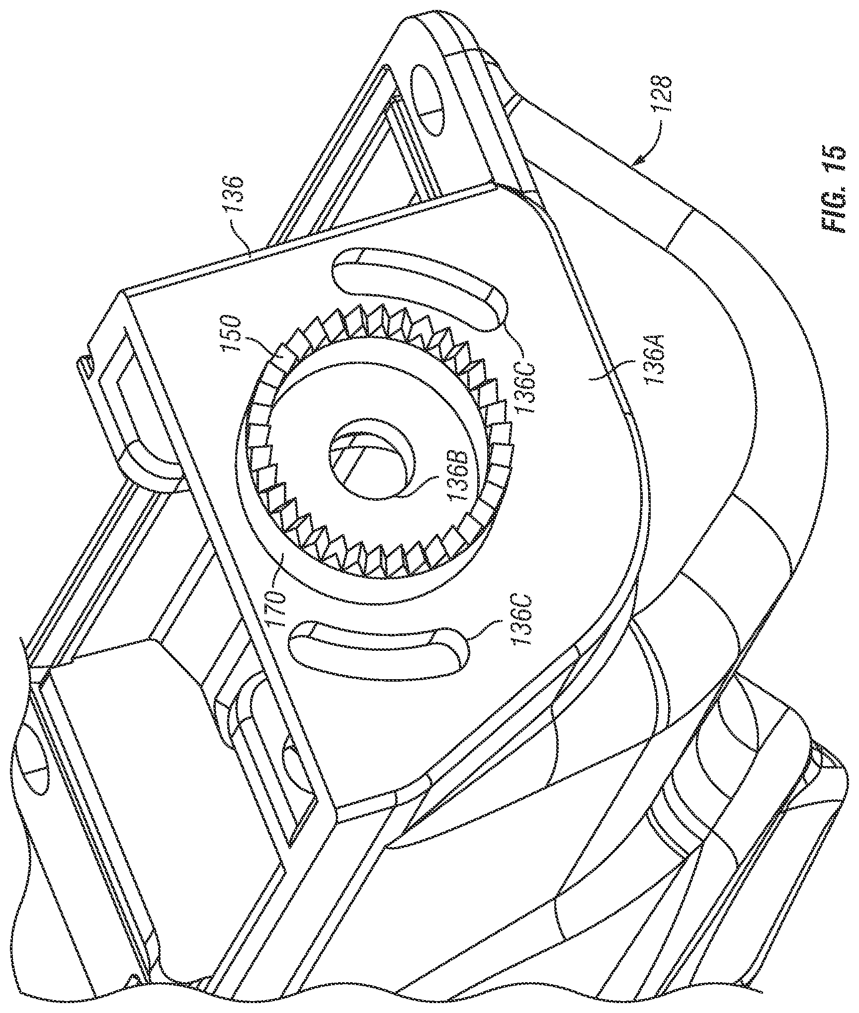 Patent US12297988 Figure 15 – Vehicle light assembly with light bar and rotatable projector