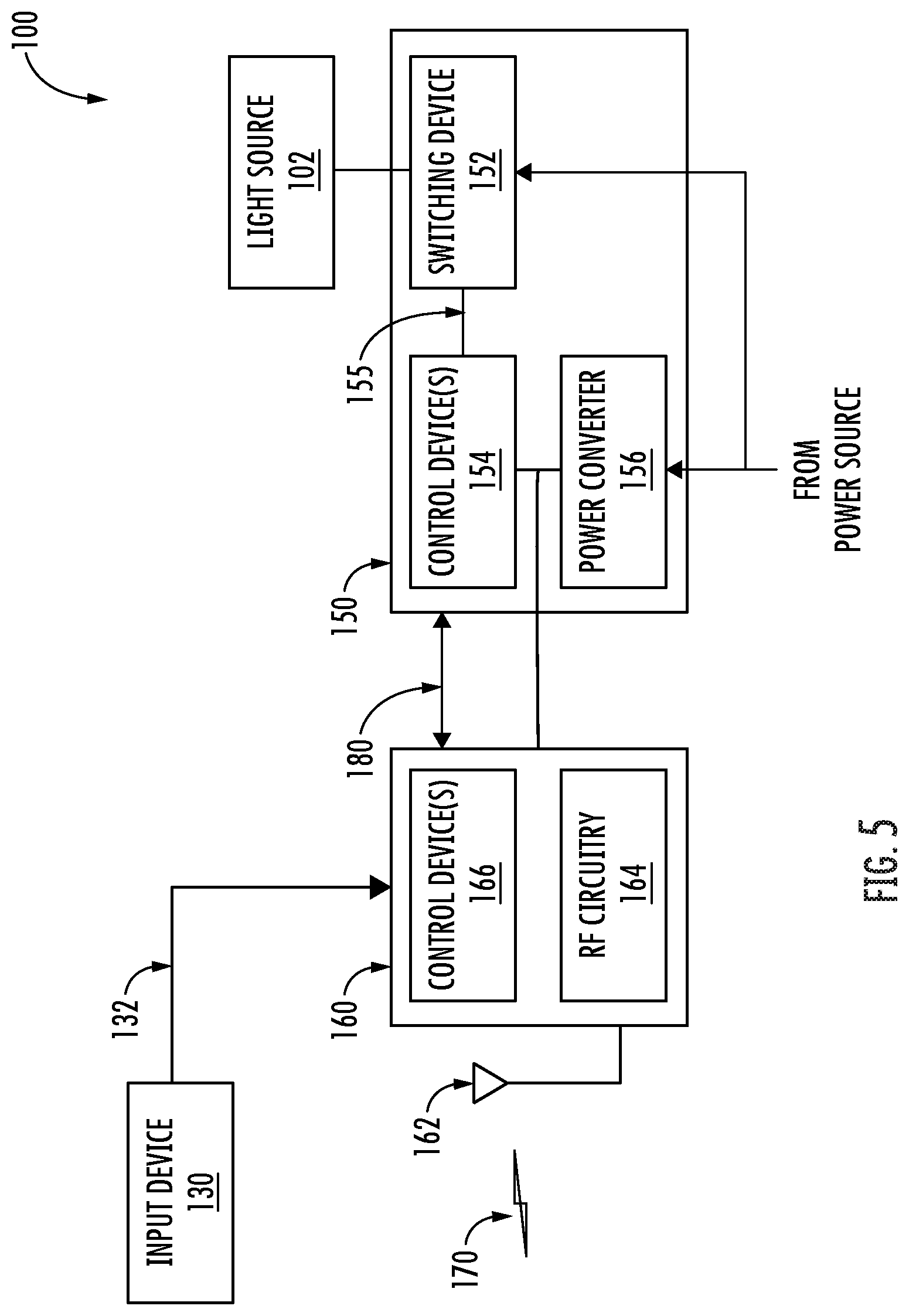 Patent US12297989 Figure 5 – Lighting fixture for hospitality applications