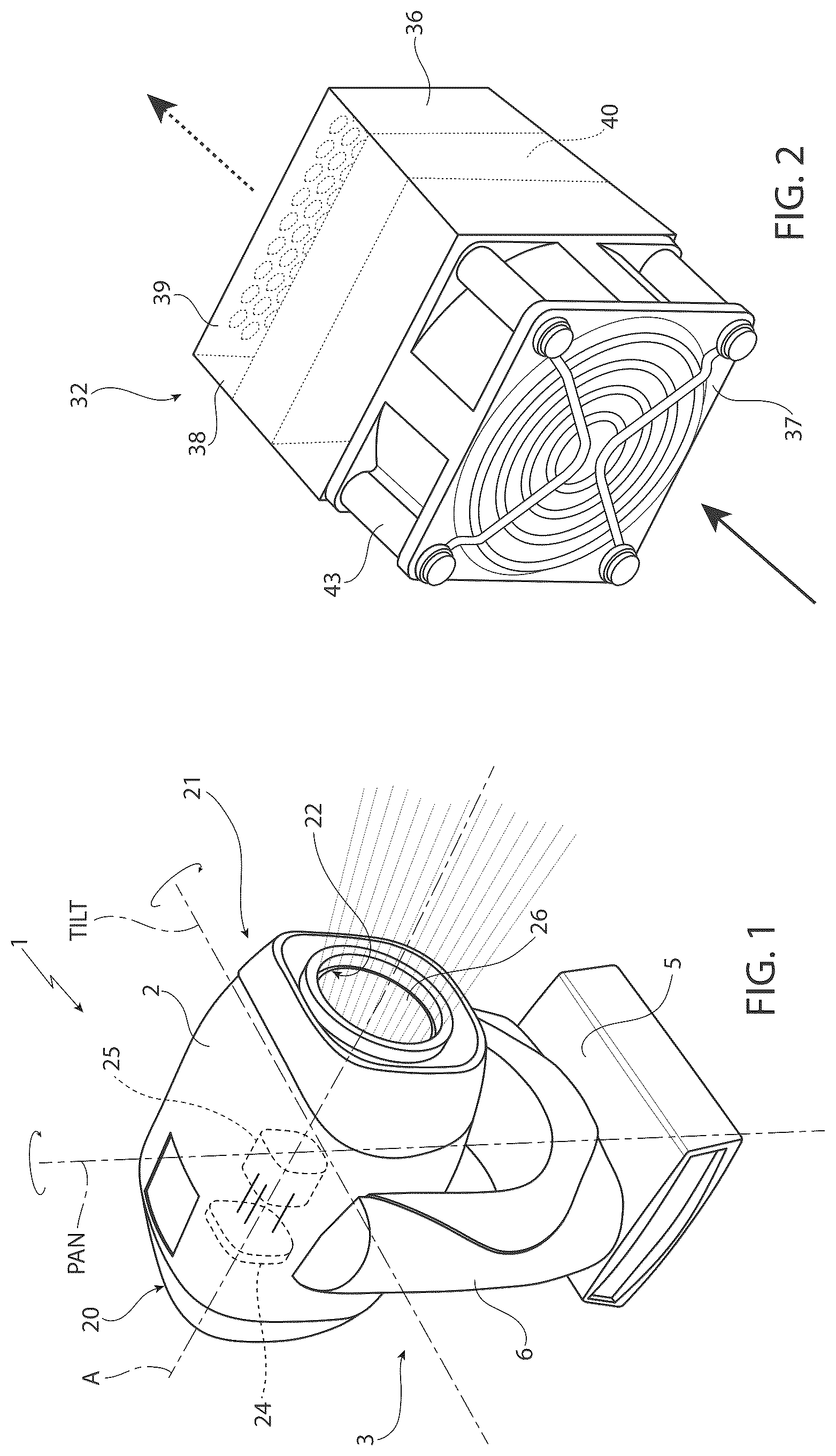 Patent US12297990 Figure 1 – Light fixture