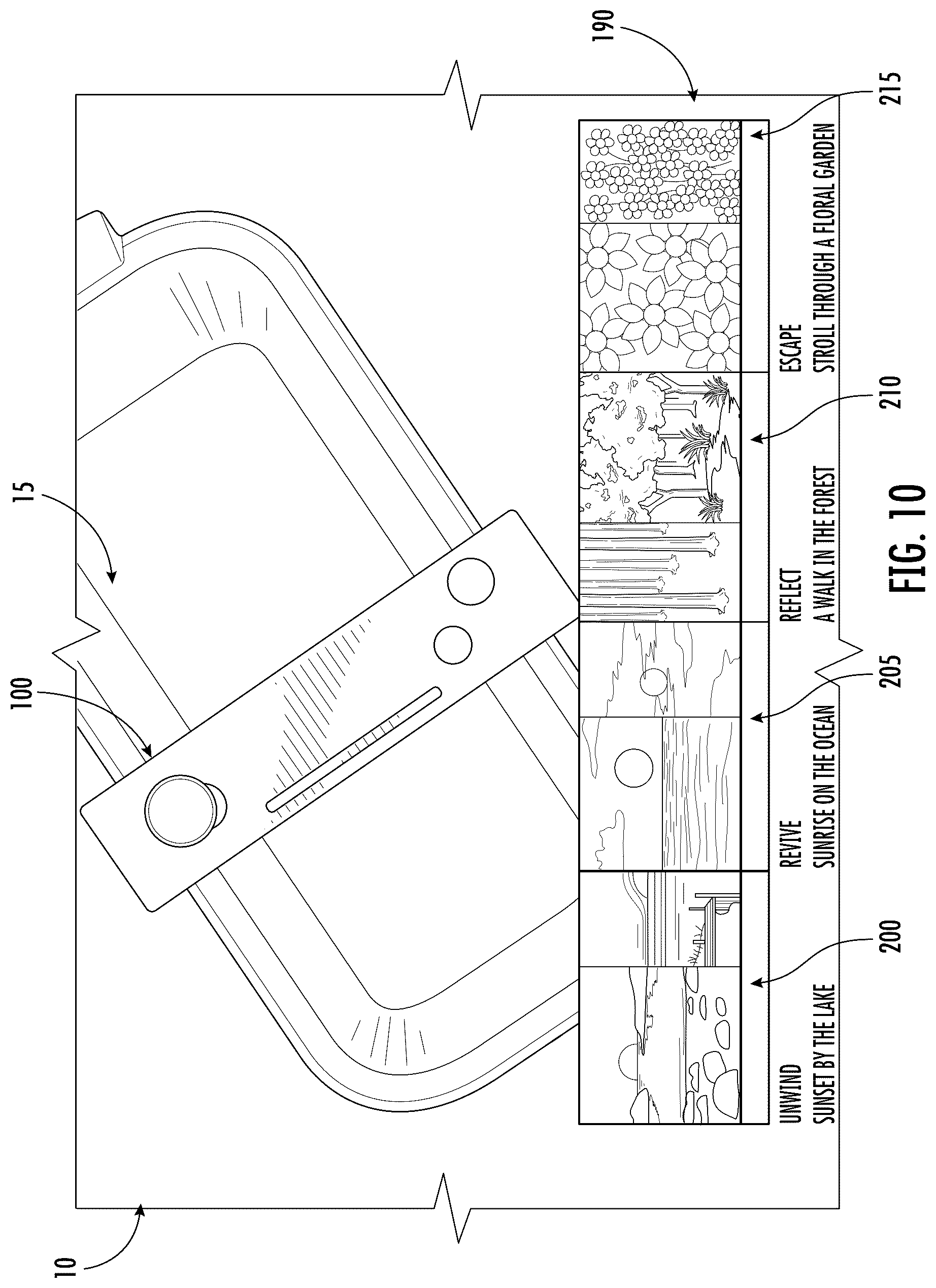Patent US12297994 Figure 7 – Illuminated bath caddy