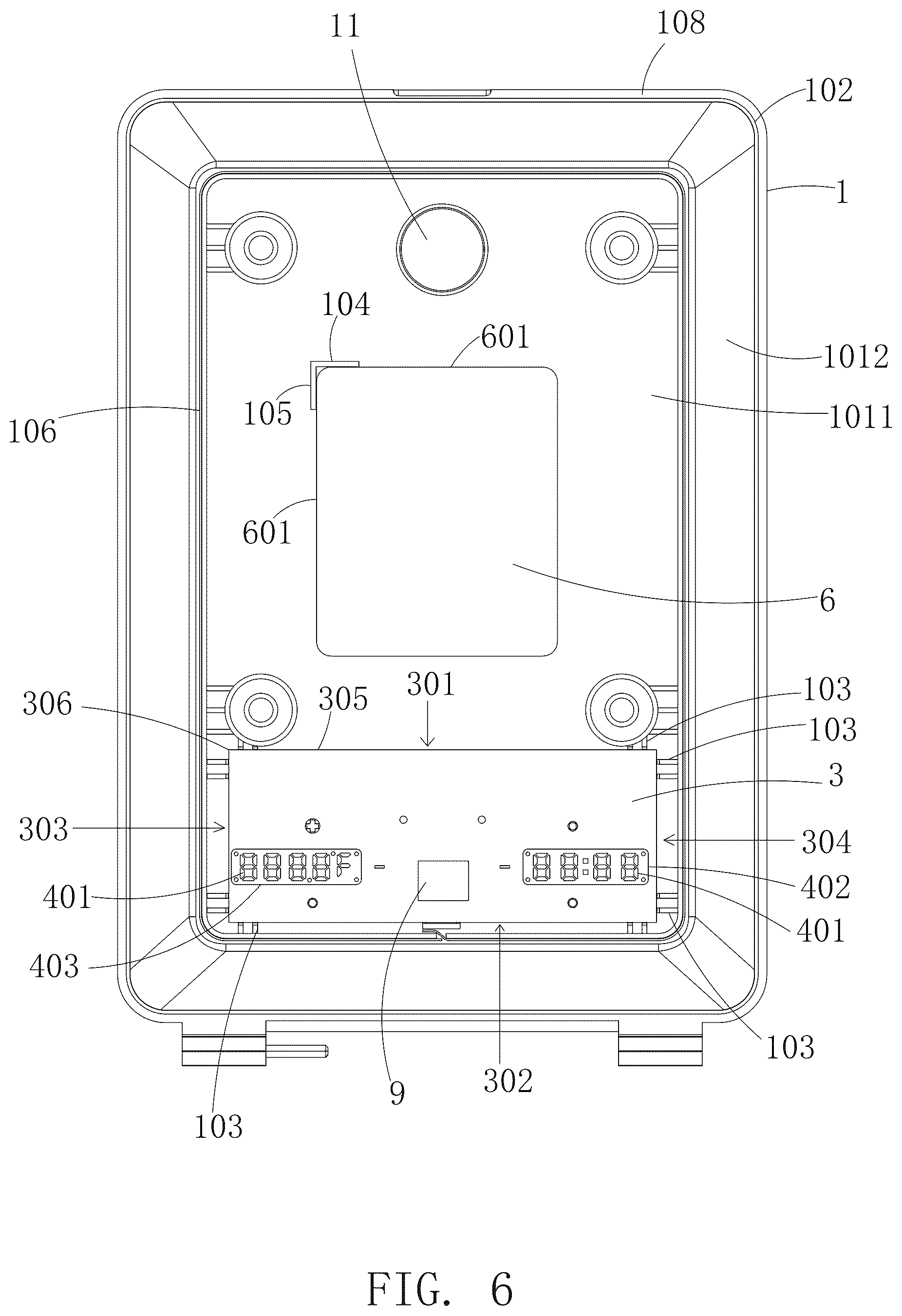 Patent US12297995 Figure 6 – Cosmetic mirror