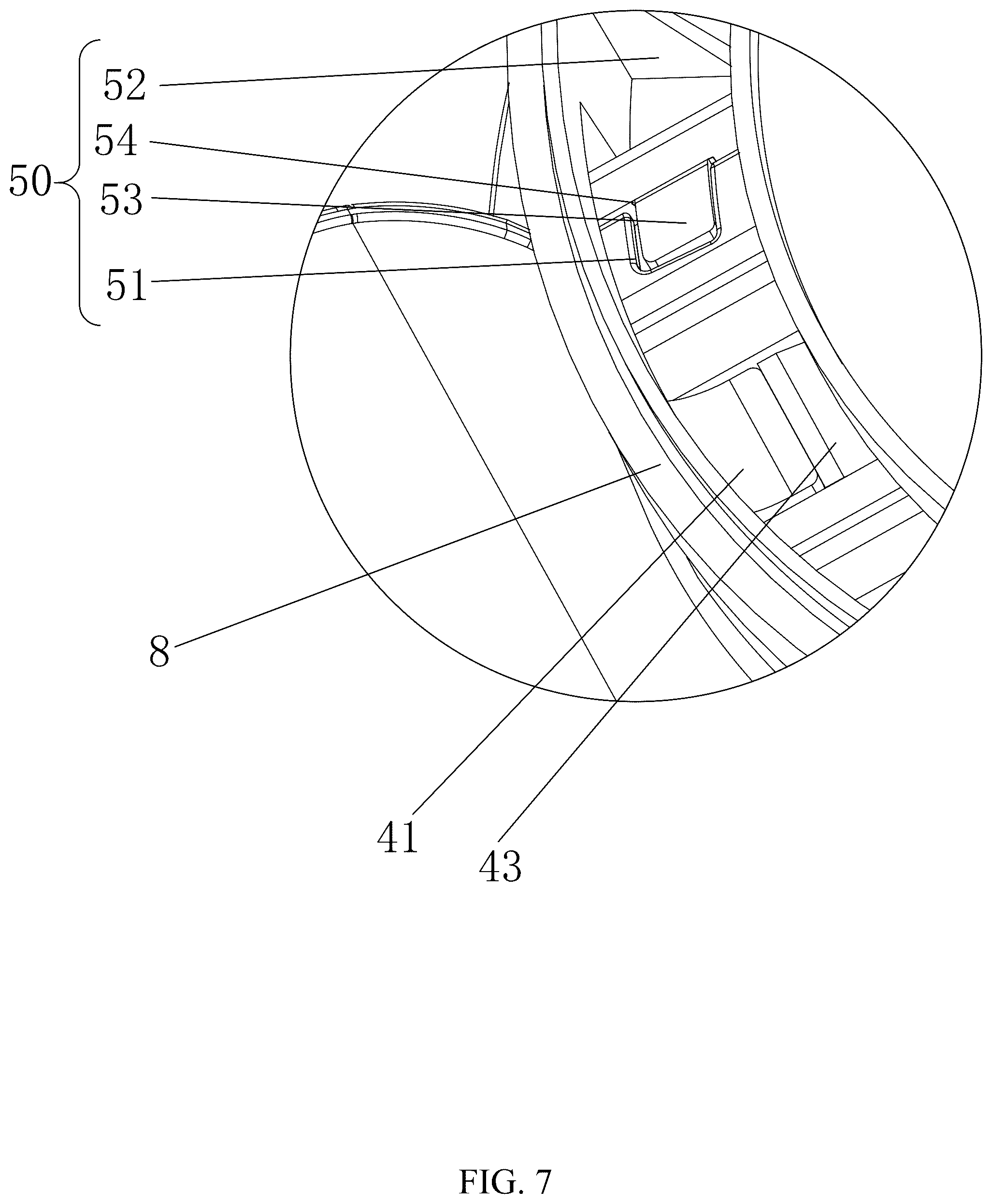 Patent US12297997 Figure 7 – Fan lamp