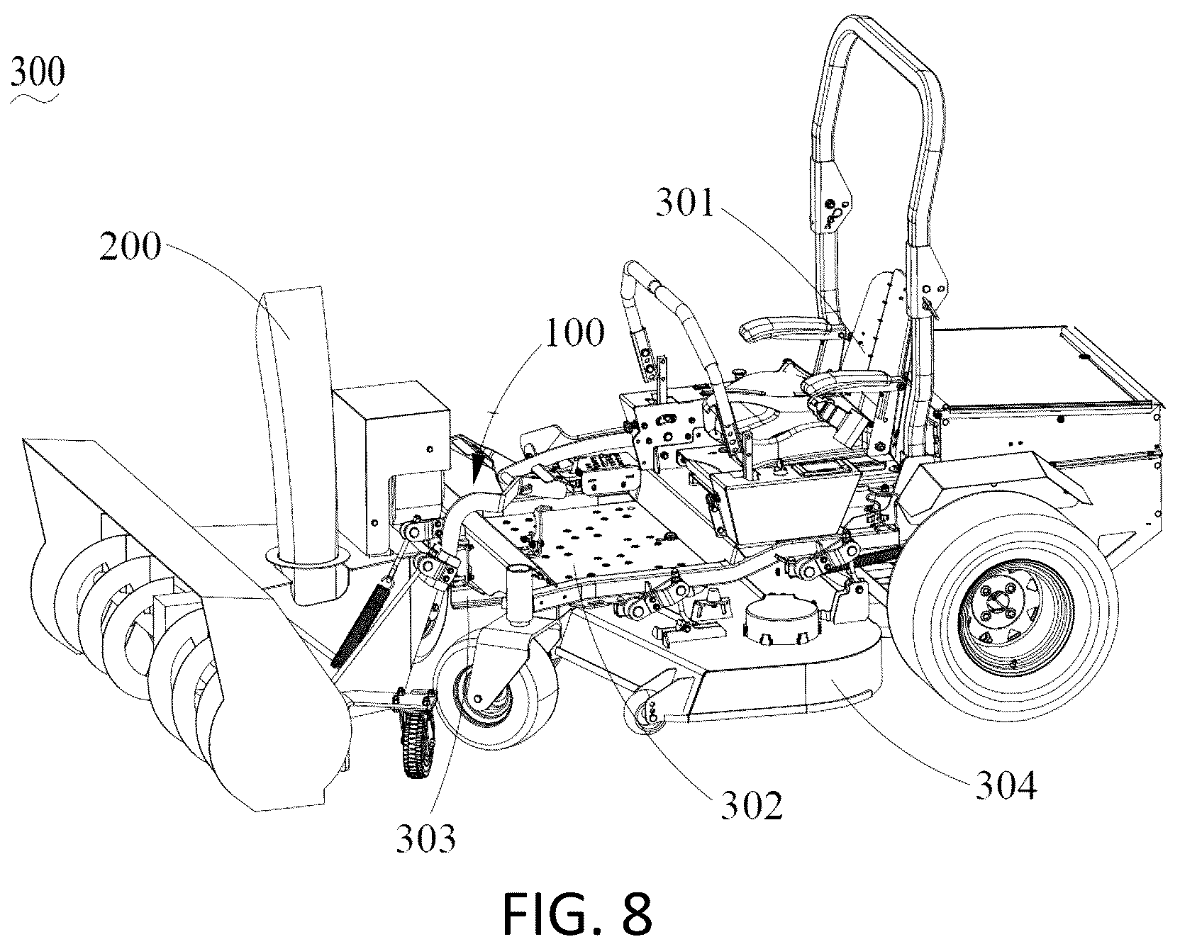 Patent US12302770 Figure 6 – Garden tool system, garden tool and adjusting device thereof