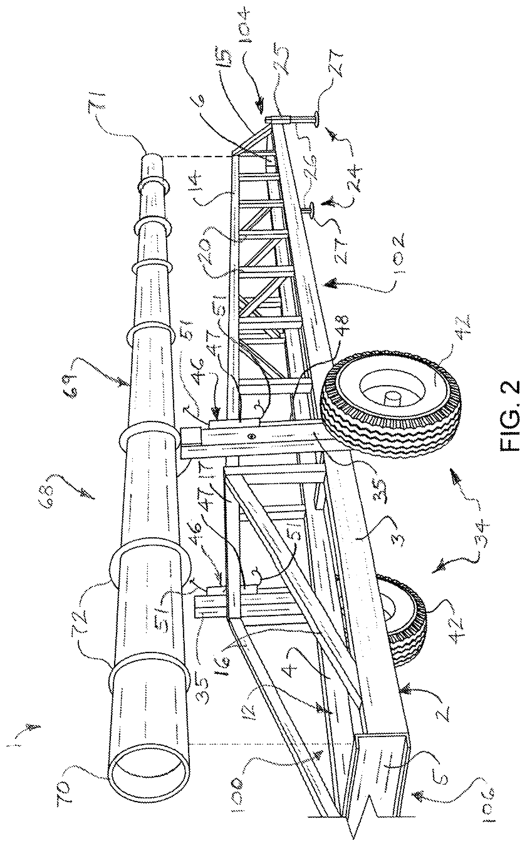 Patent US12302773 Figure 2 – Portable roller groover assembly