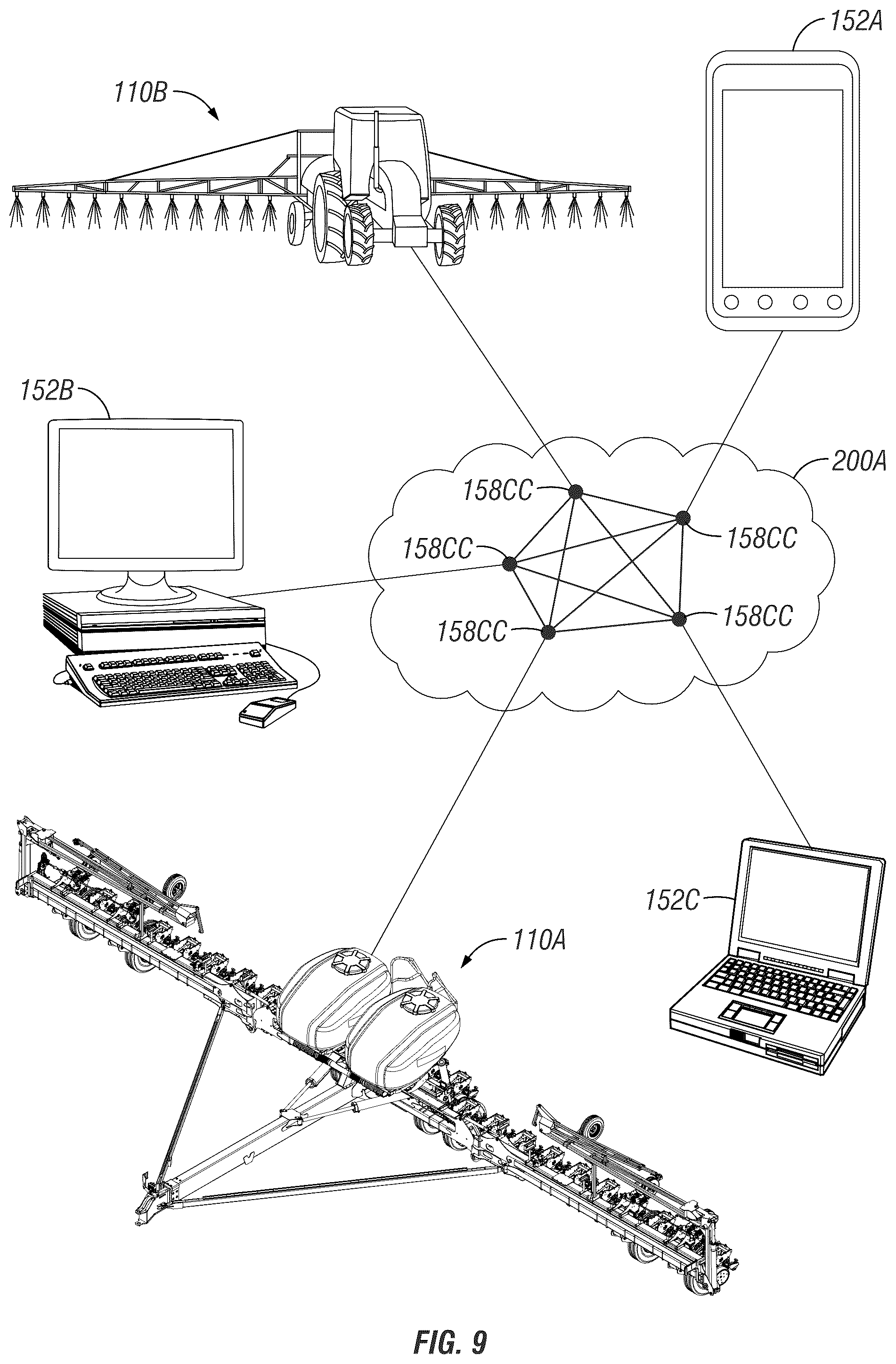 Patent US12302775 Figure 9 – Simultaneous mapped view of historical and realtime geospatial and non-geospatial data