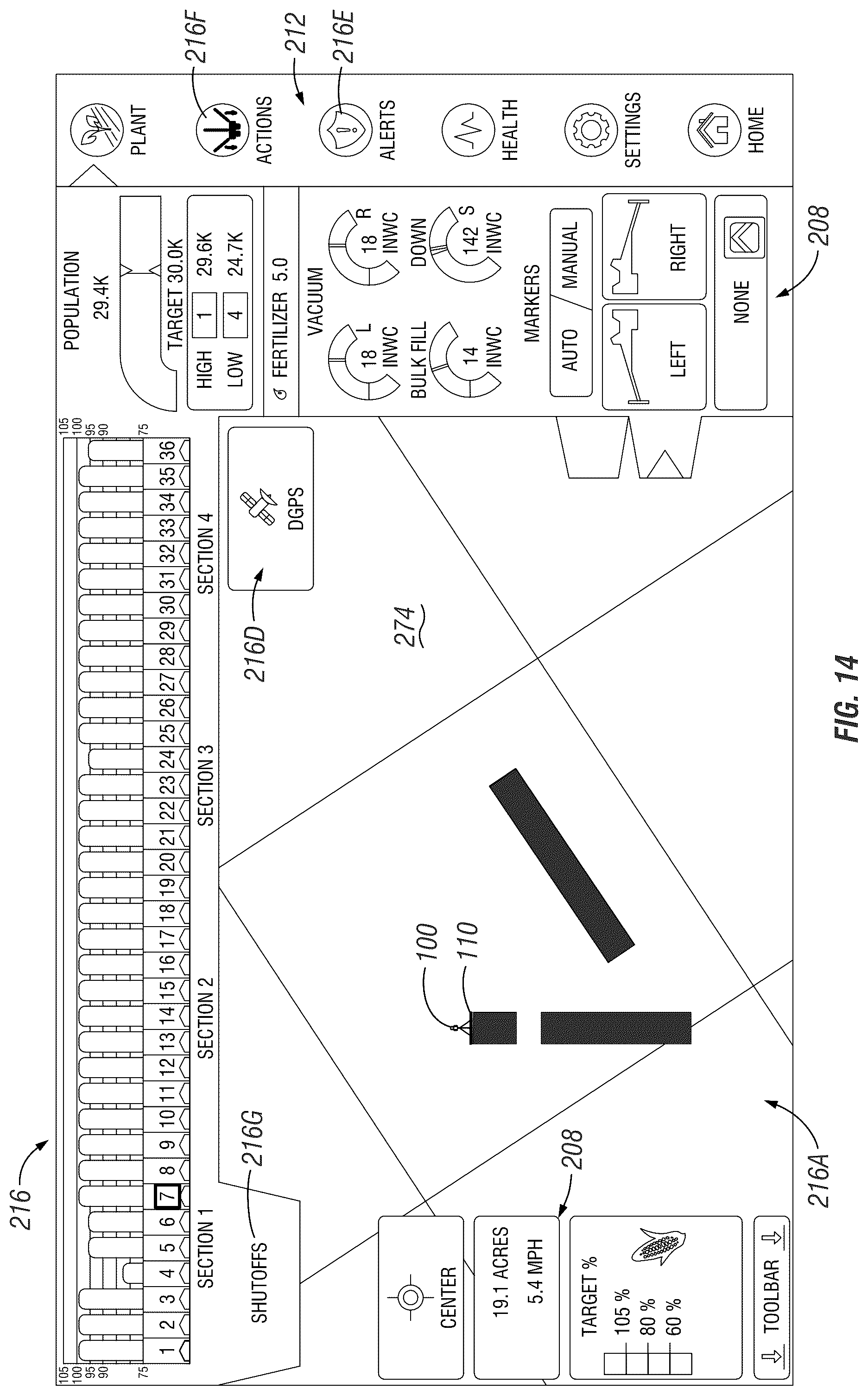 Patent US12302775 Figure 14 – Simultaneous mapped view of historical and realtime geospatial and non-geospatial data