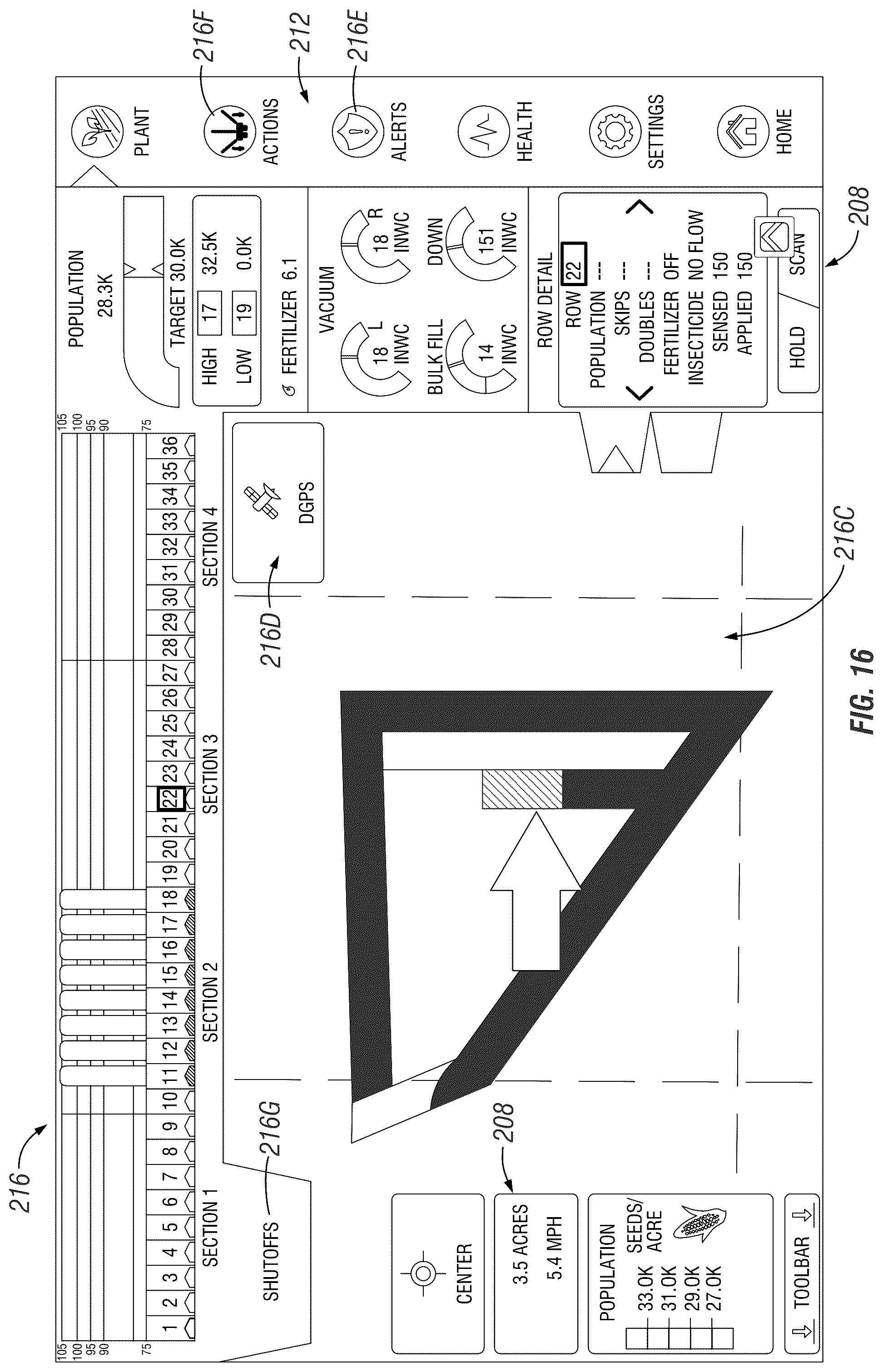 Patent US12302775 Figure 16 – Simultaneous mapped view of historical and realtime geospatial and non-geospatial data