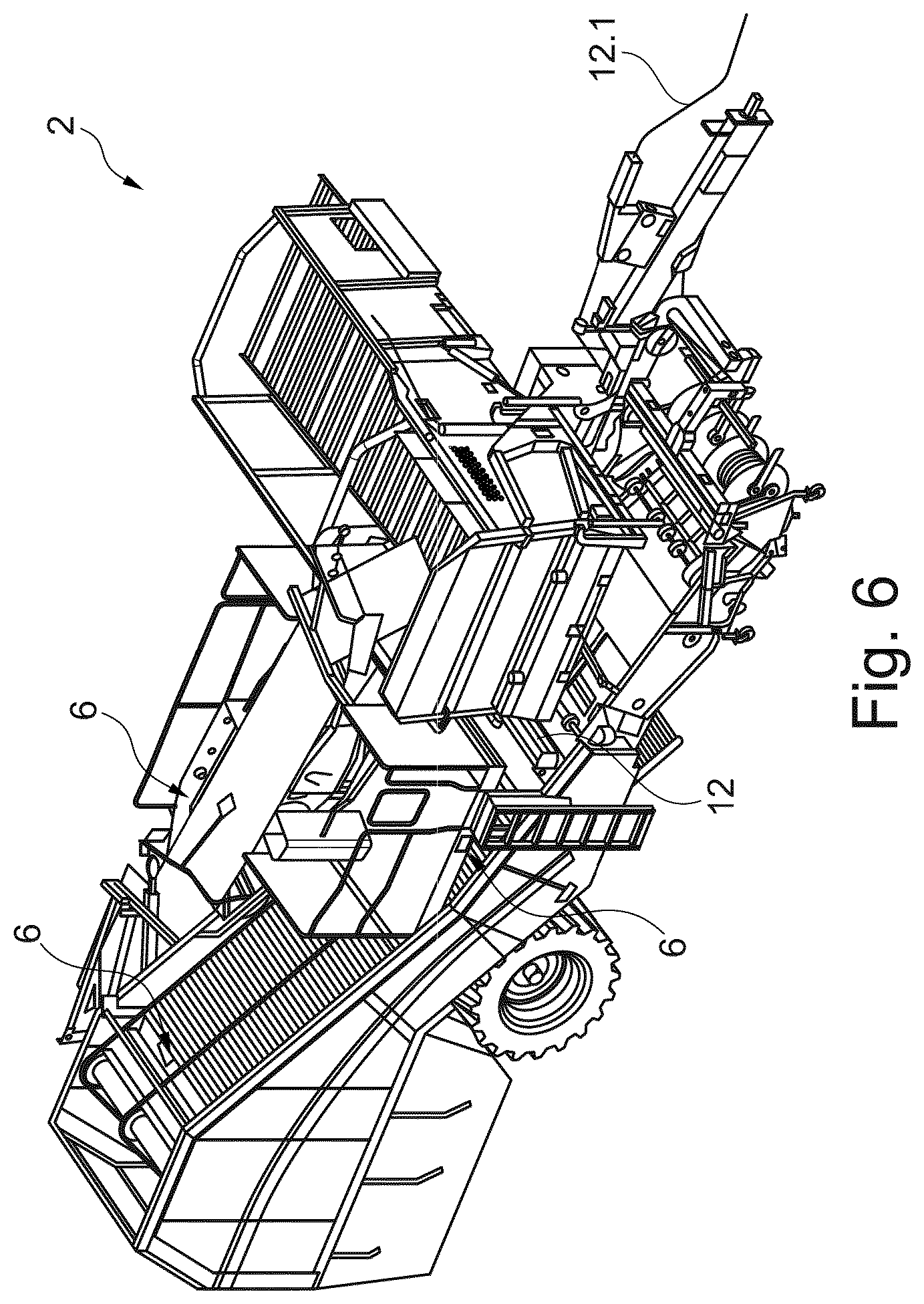 Patent US12302781 Figure 6 – Method for controlling the operation of a machine for harvesting root crop