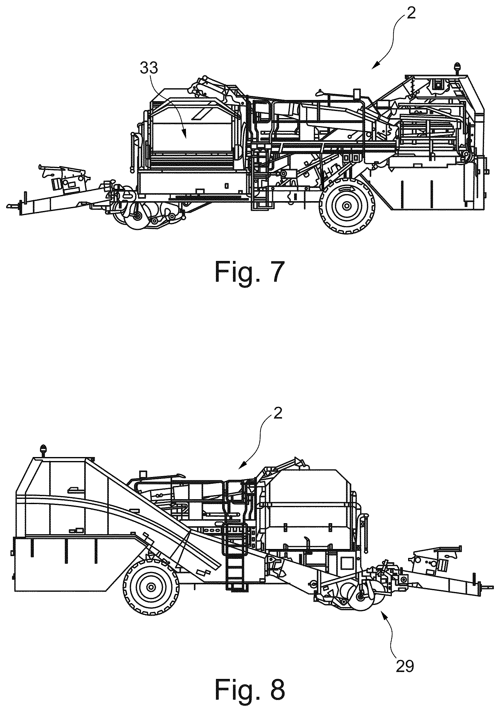 Patent US12302781 Figure 7 – Method for controlling the operation of a machine for harvesting root crop