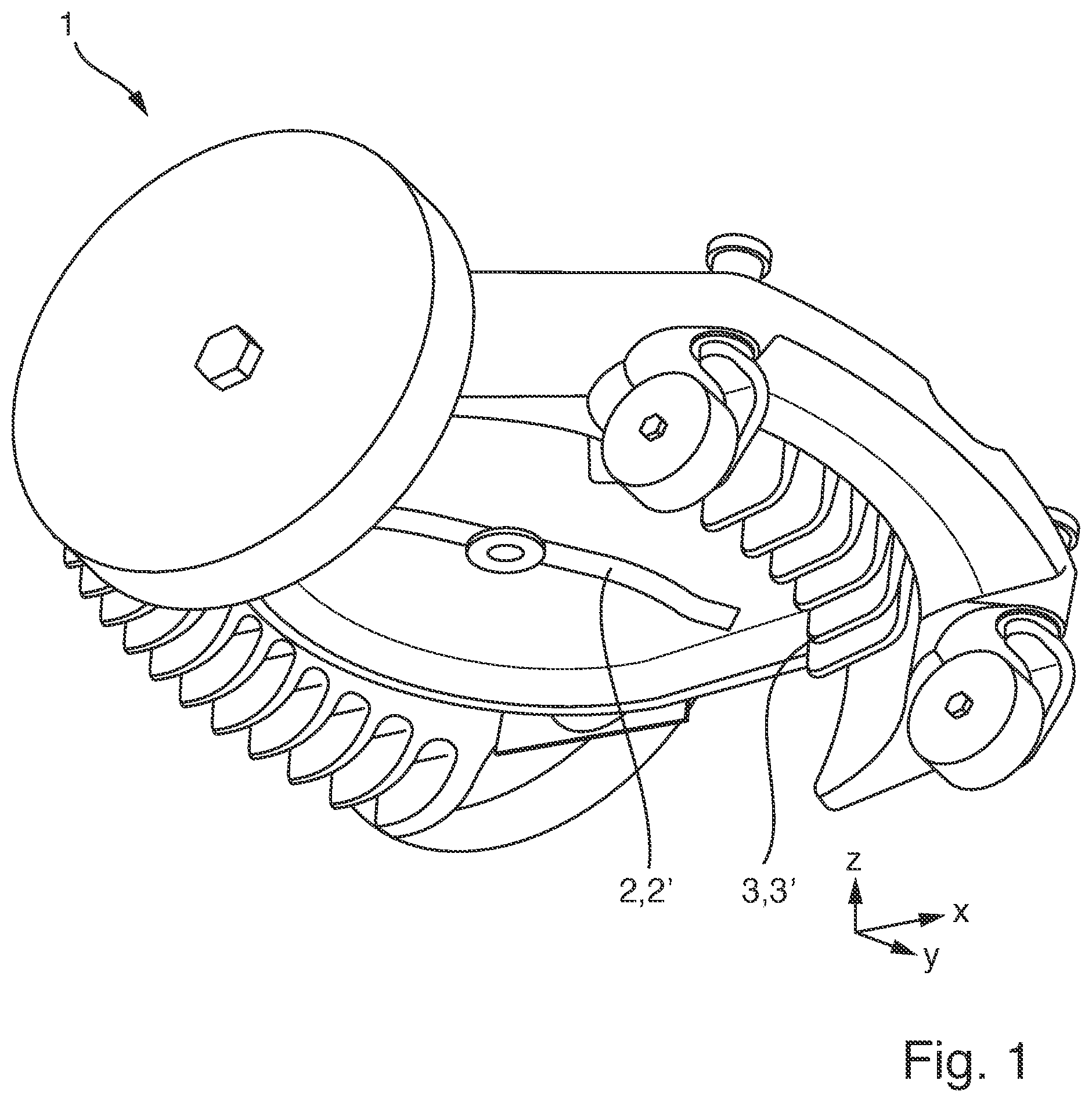 Patent US12302783 Figure 1 – Autonomous mobile green-area treatment robot