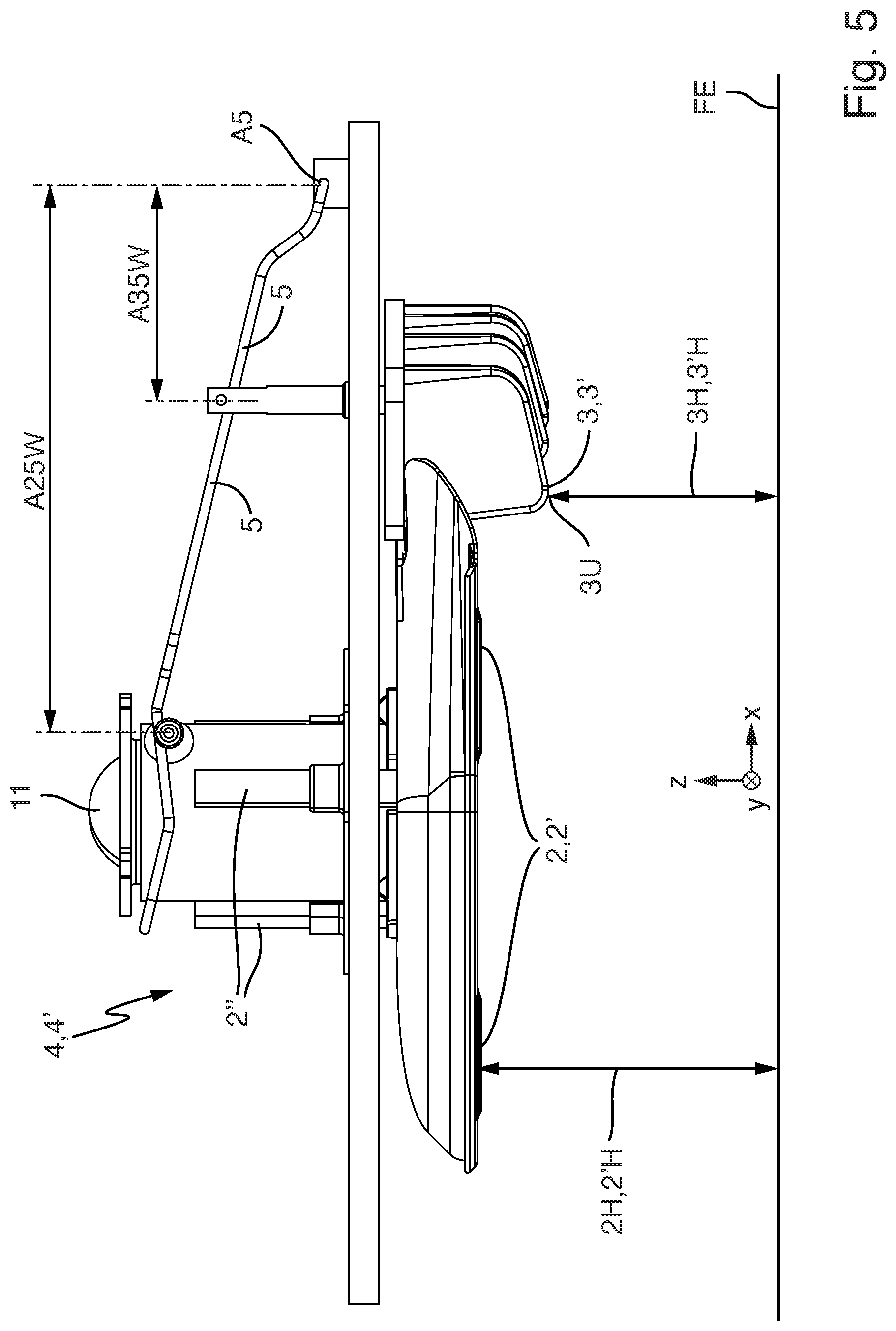 Patent US12302783 Figure 5 – Autonomous mobile green-area treatment robot