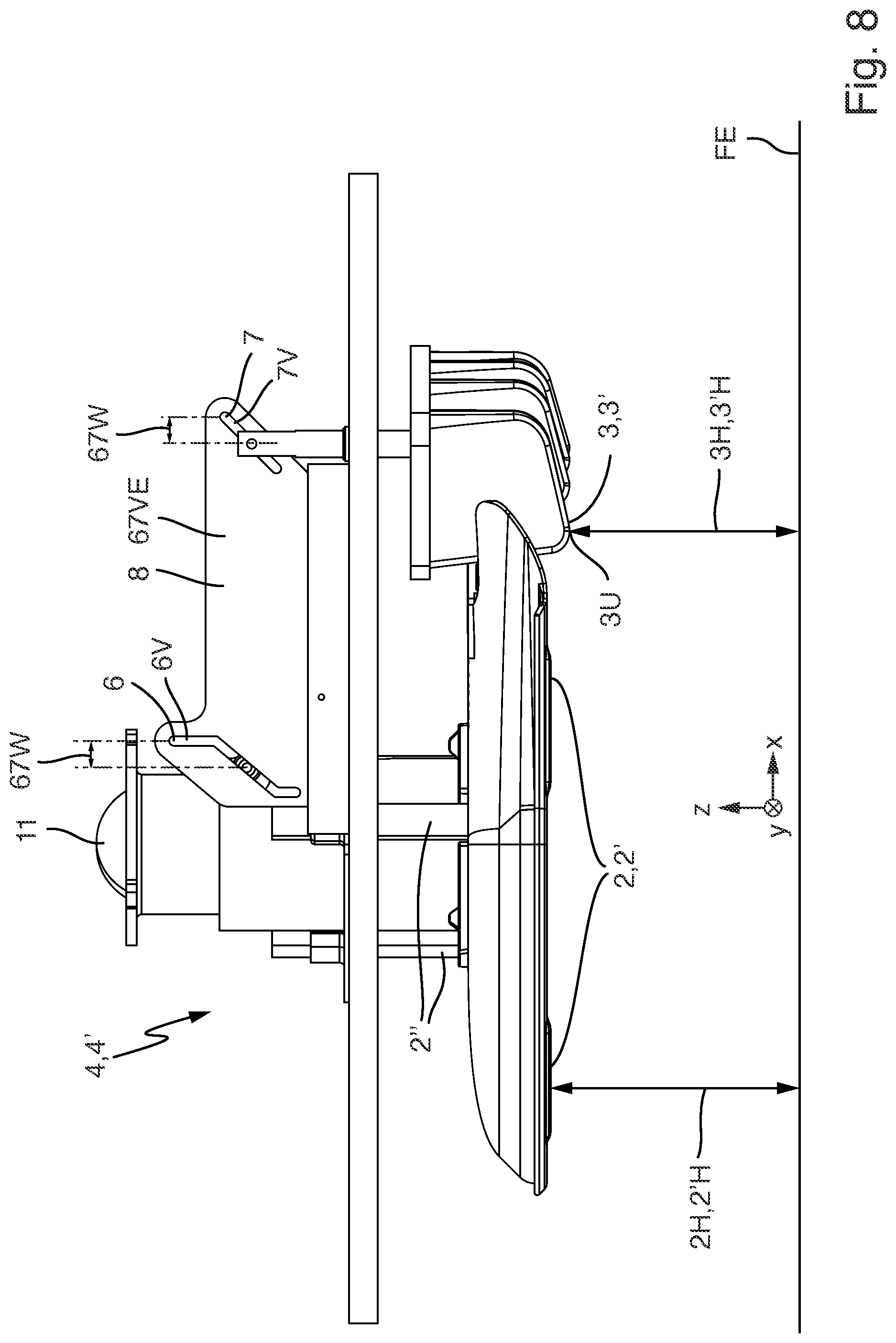 Patent US12302783 Figure 8 – Autonomous mobile green-area treatment robot