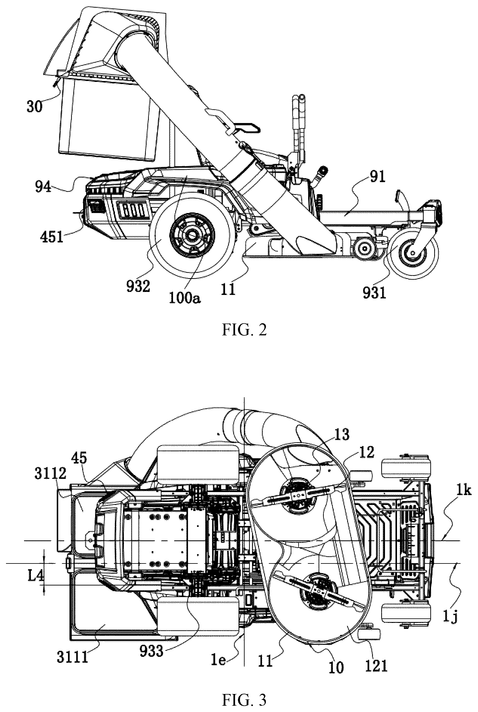 Patent US12302785 Figure 2 – Riding lawn mower with a USB interface