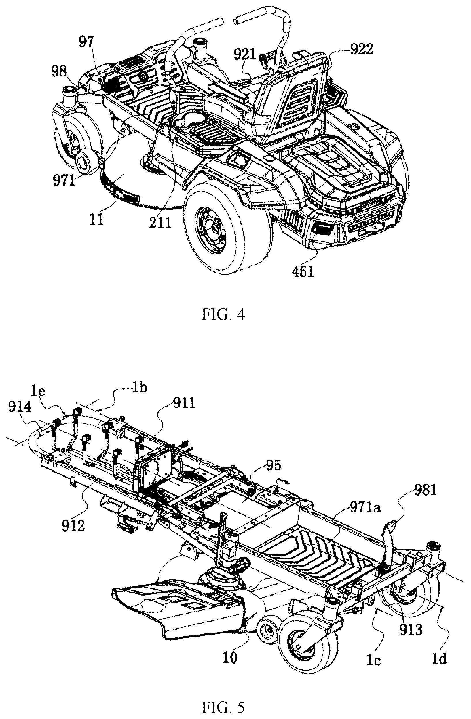 Patent US12302785 Figure 3 – Riding lawn mower with a USB interface