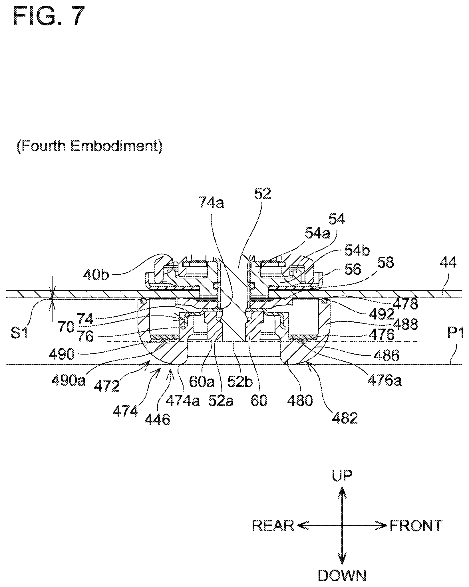 Patent US12302786 Figure 7 – Grounding body and grass cutter comprising grounding body