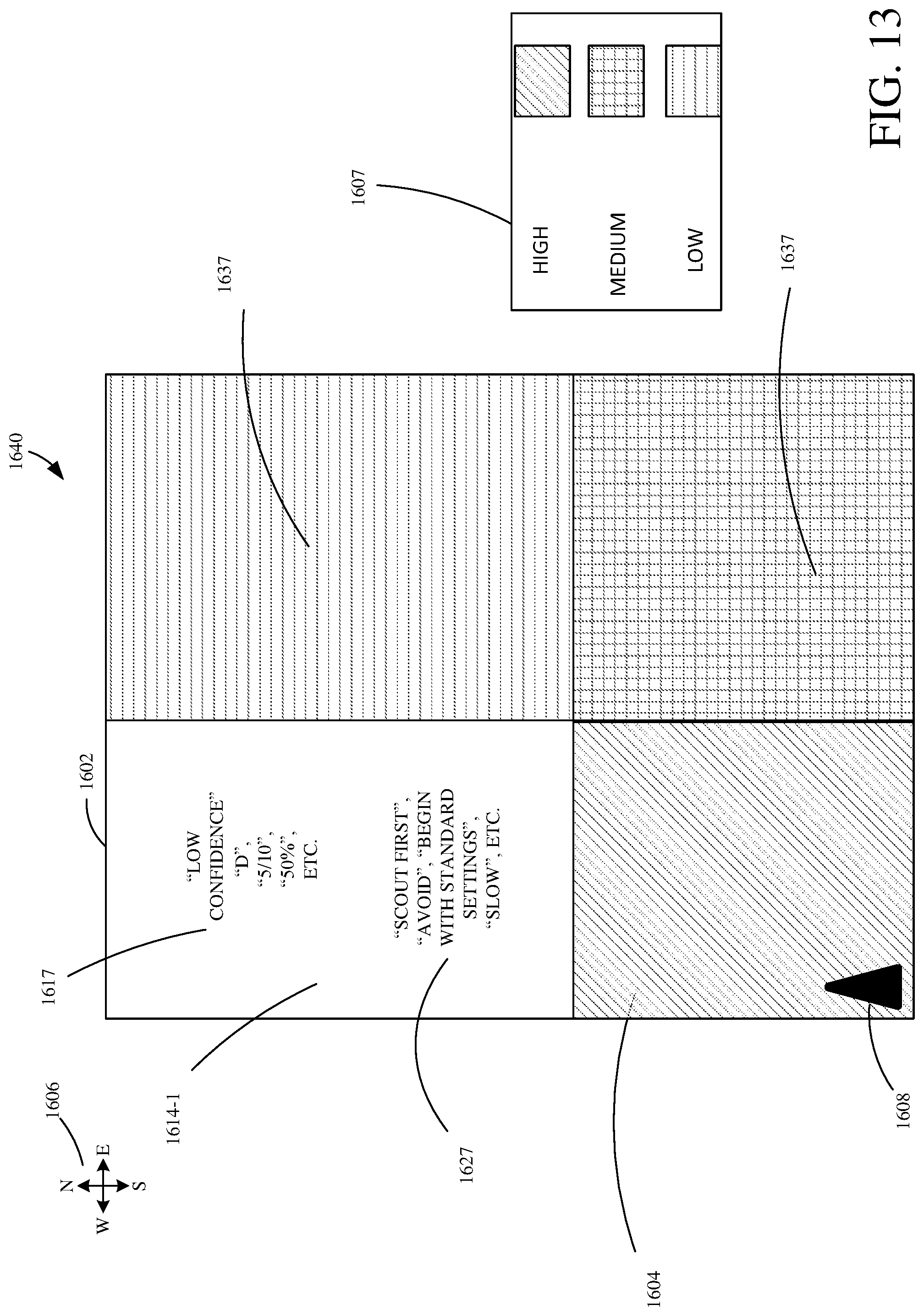 Patent US12302788 Figure 13 – Residue characteristic confidence and control