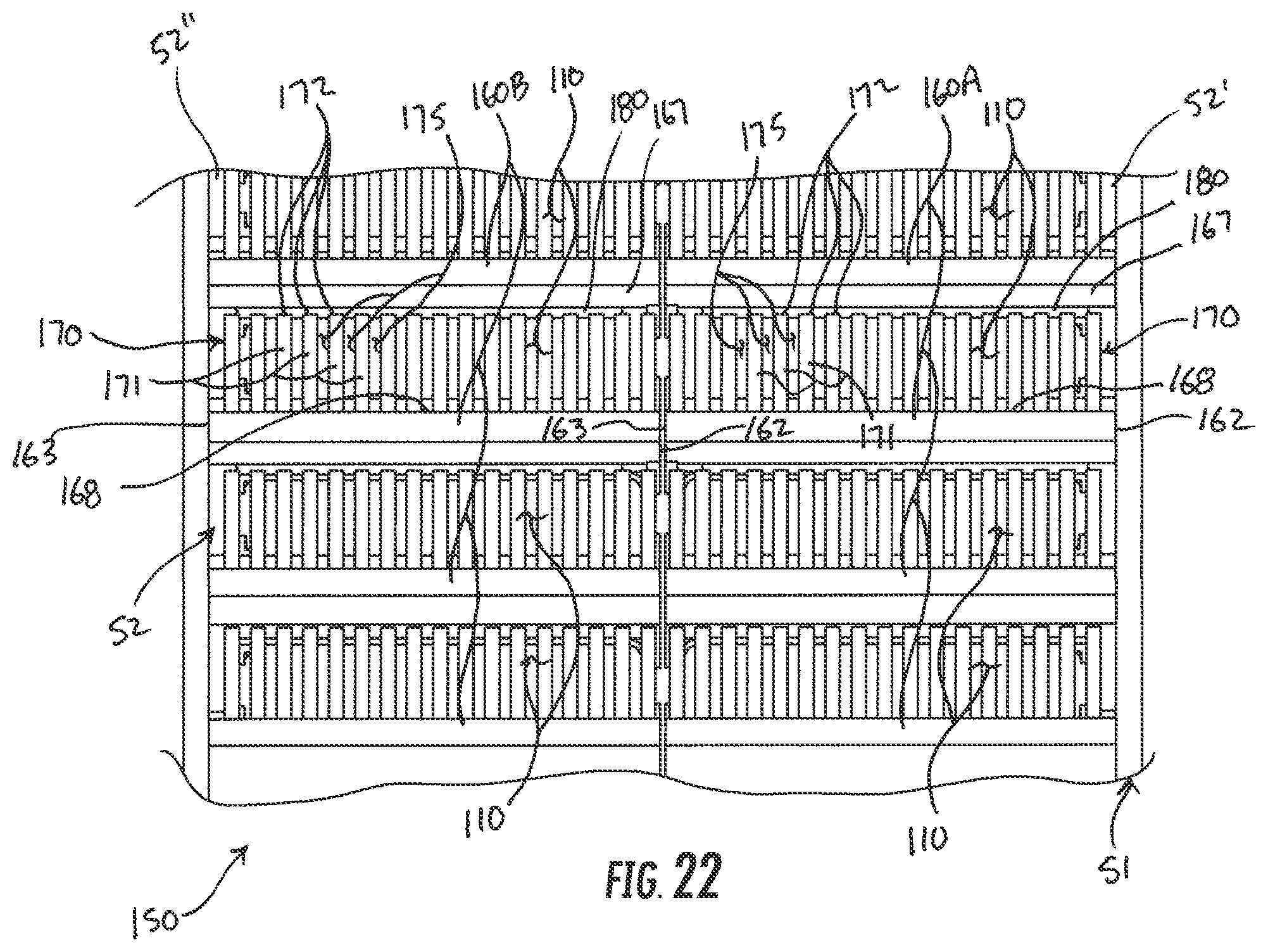 Patent US12302795 Figure 15 – Threshing beds and concave for an agricultural combine formed therewith