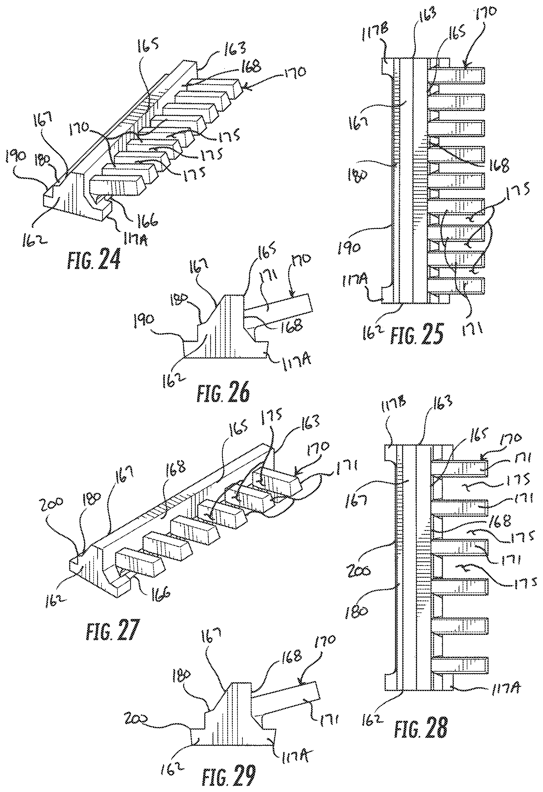 Patent US12302795 Figure 17 – Threshing beds and concave for an agricultural combine formed therewith