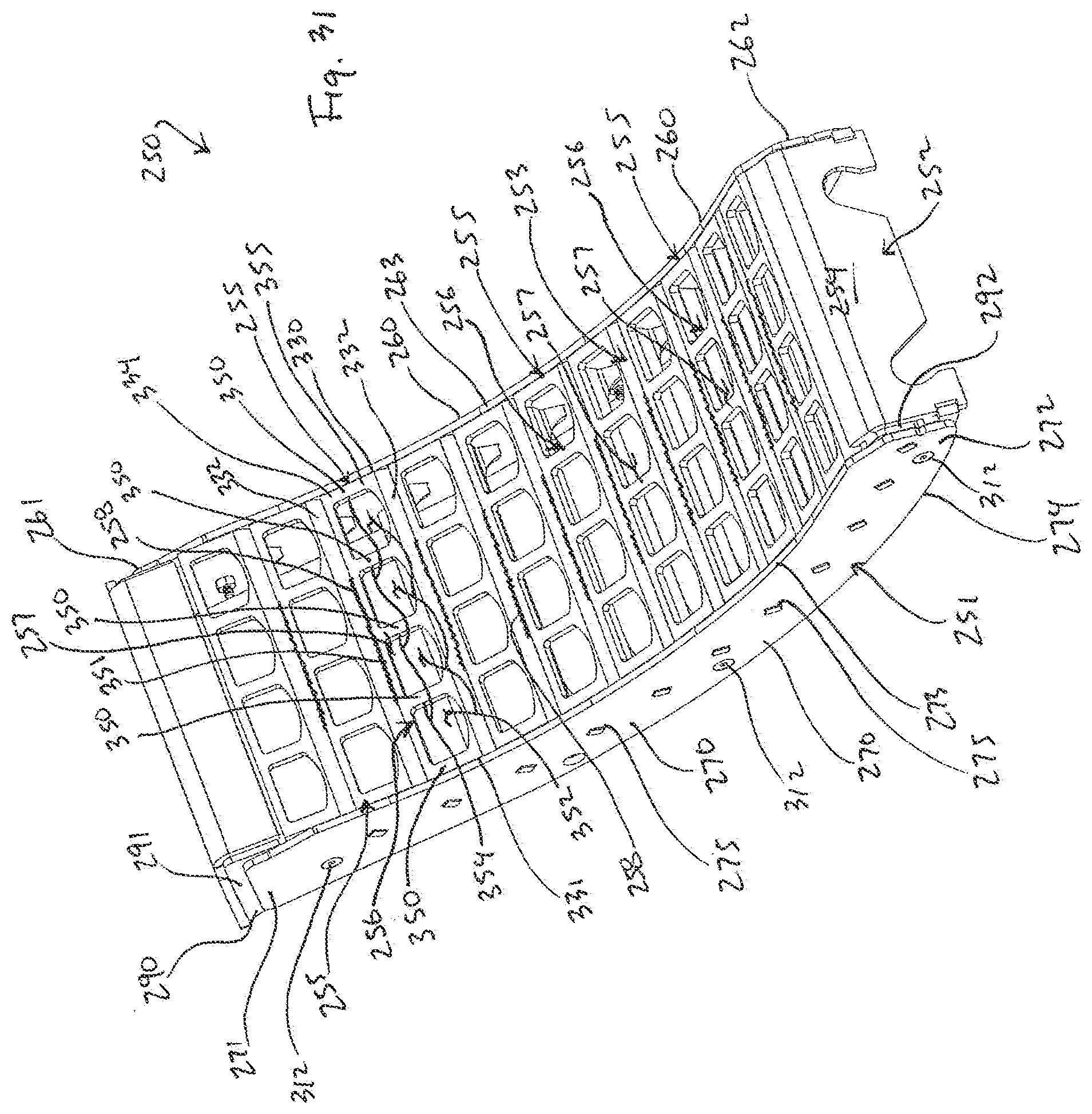 Patent US12302795 Figure 19 – Threshing beds and concave for an agricultural combine formed therewith