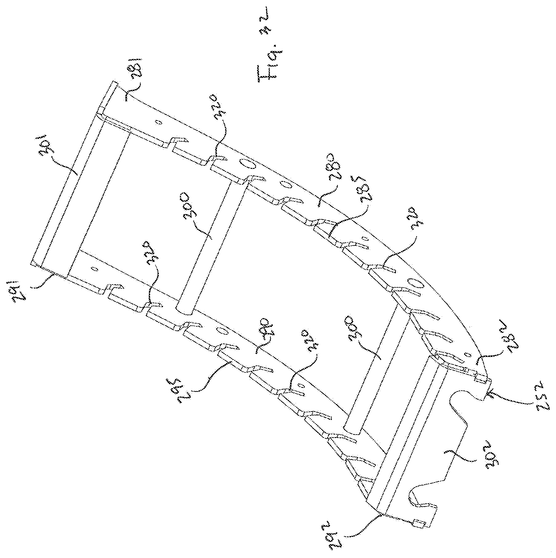 Patent US12302795 Figure 20 – Threshing beds and concave for an agricultural combine formed therewith