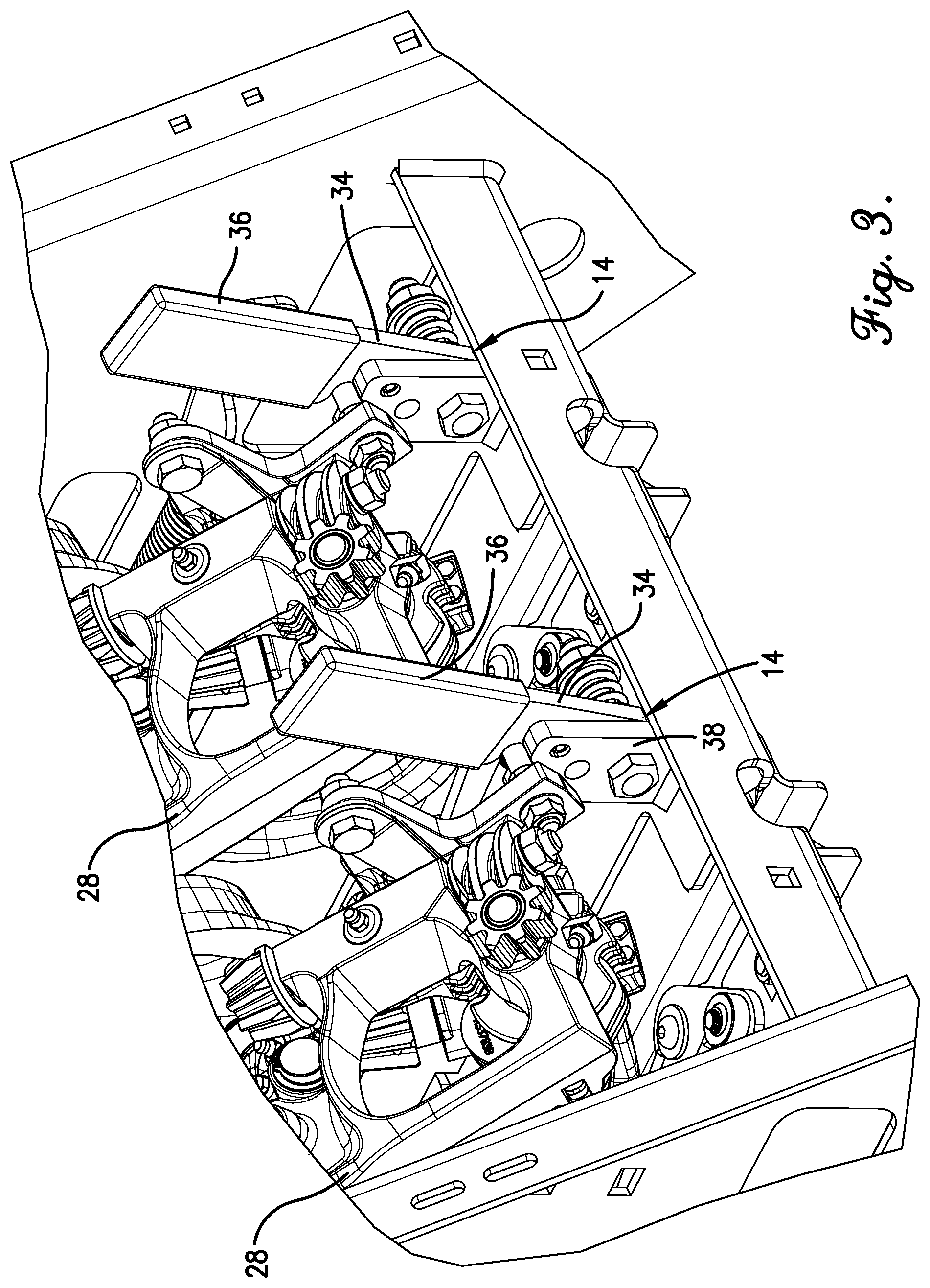 Patent US12302797 Figure 3 – Locking mechanism for knotter assemblies