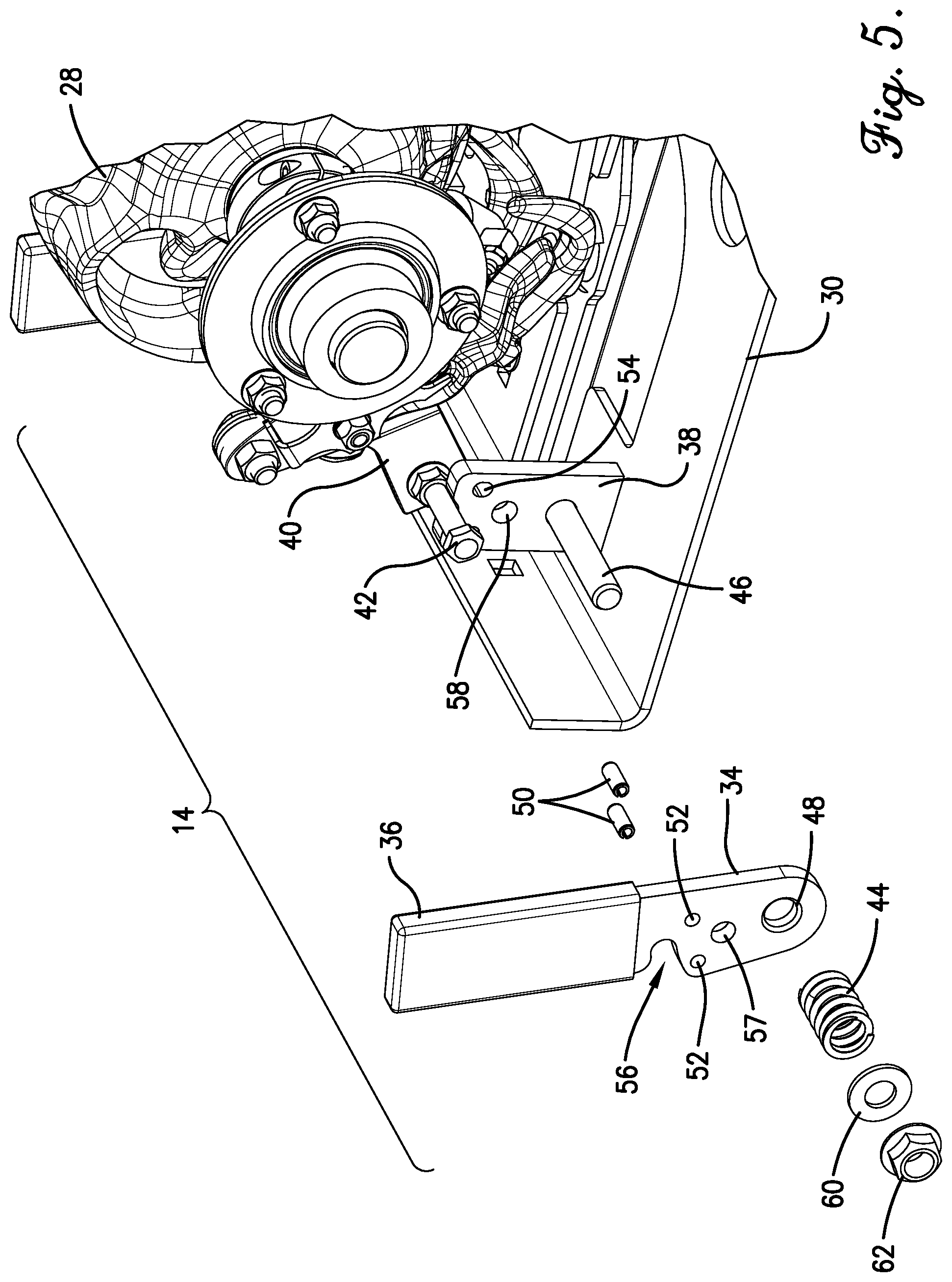 Patent US12302797 Figure 5 – Locking mechanism for knotter assemblies