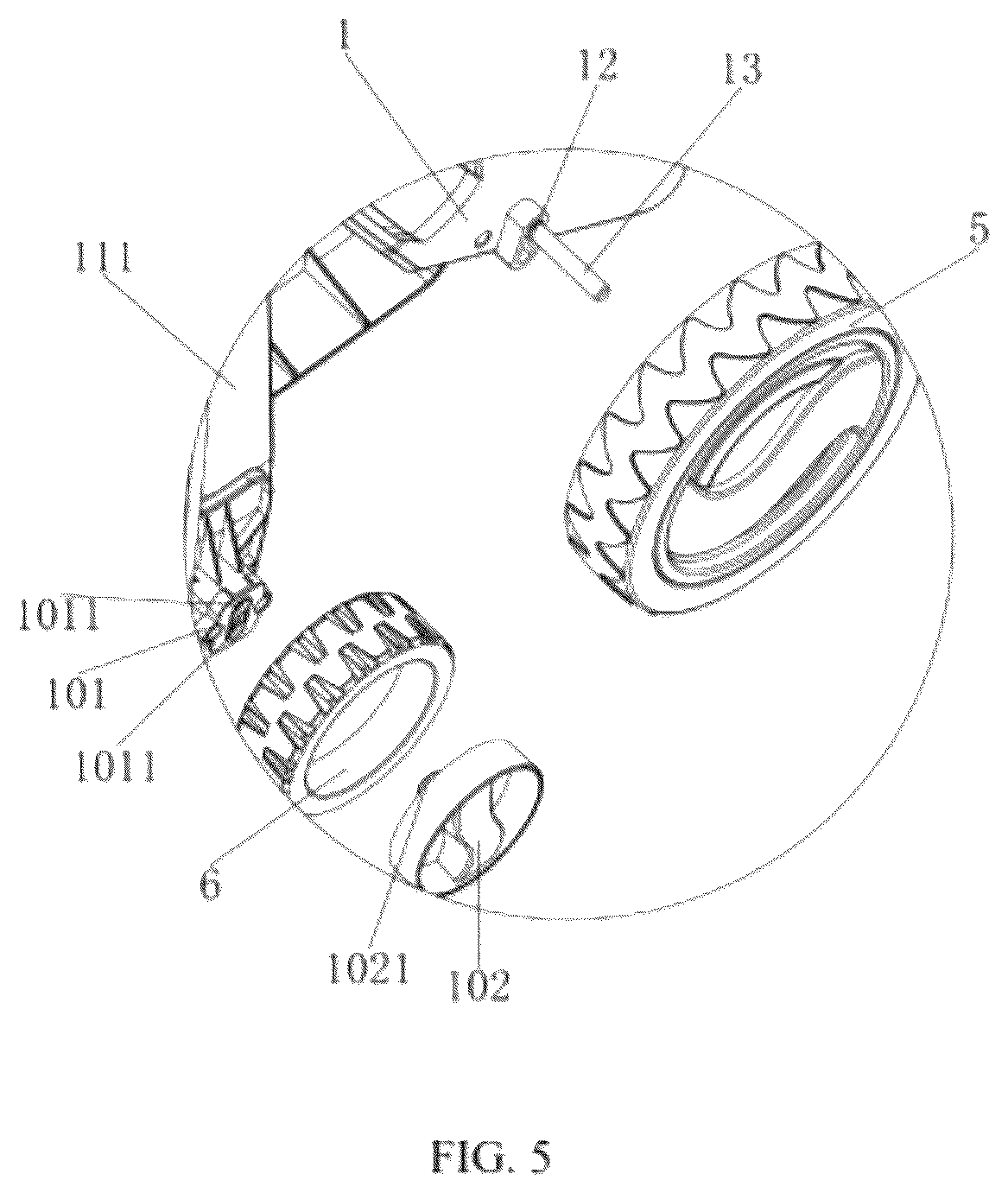 Patent US12302802 Figure 5 – Hand-push leaf suction machine with automatic outage function for toppling